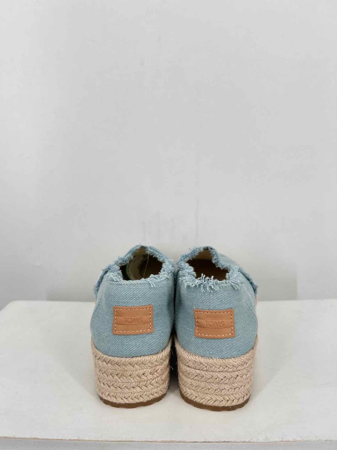Toms Women Size 7 Blue Espadrilles Platforms