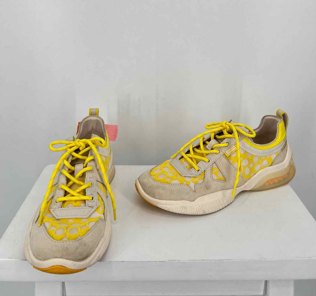 Coach Women Size 8 Yellow Sneakers