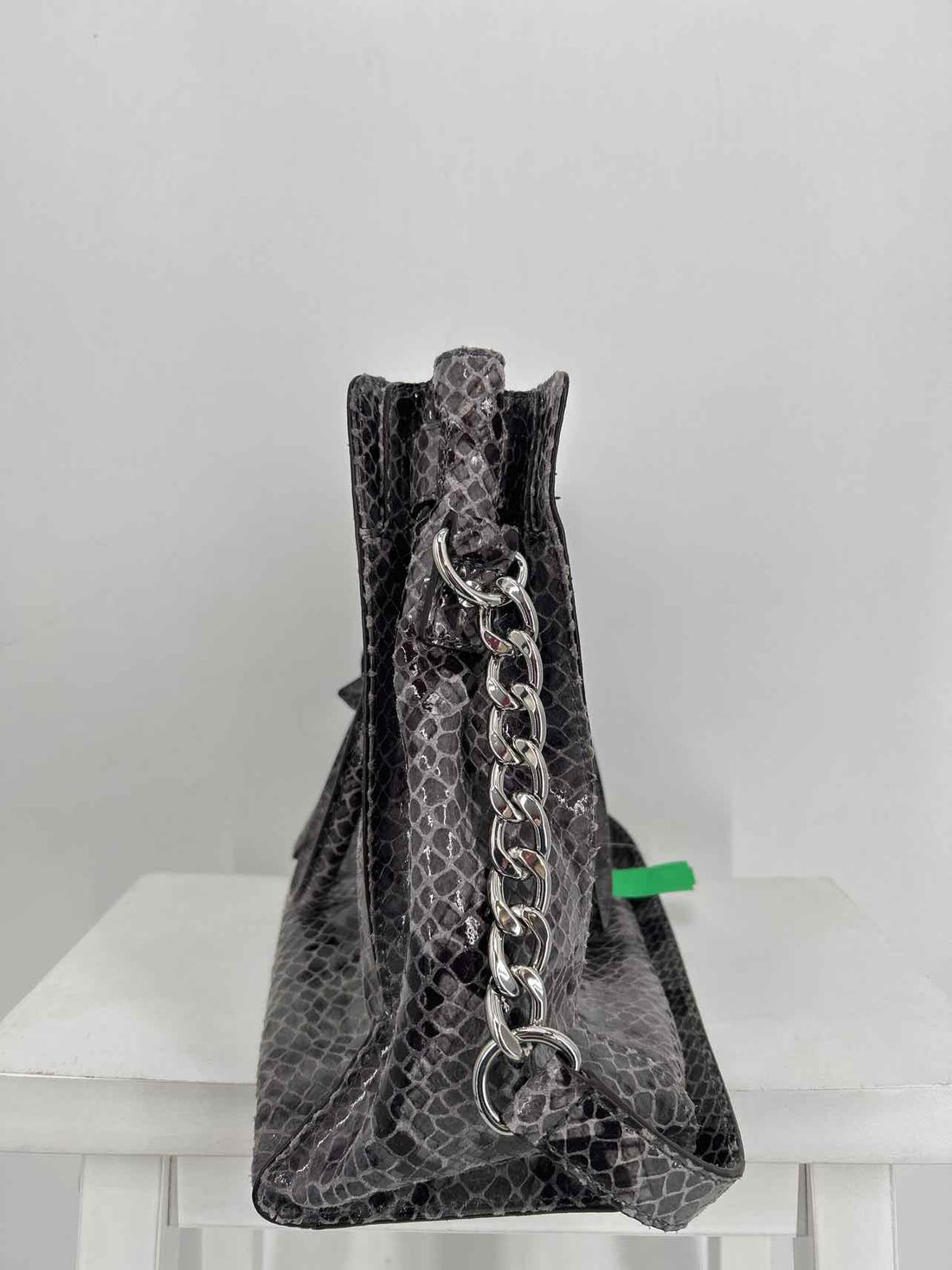 Michael Kors Gray Reptile Leather Excellent Condition Satchel
