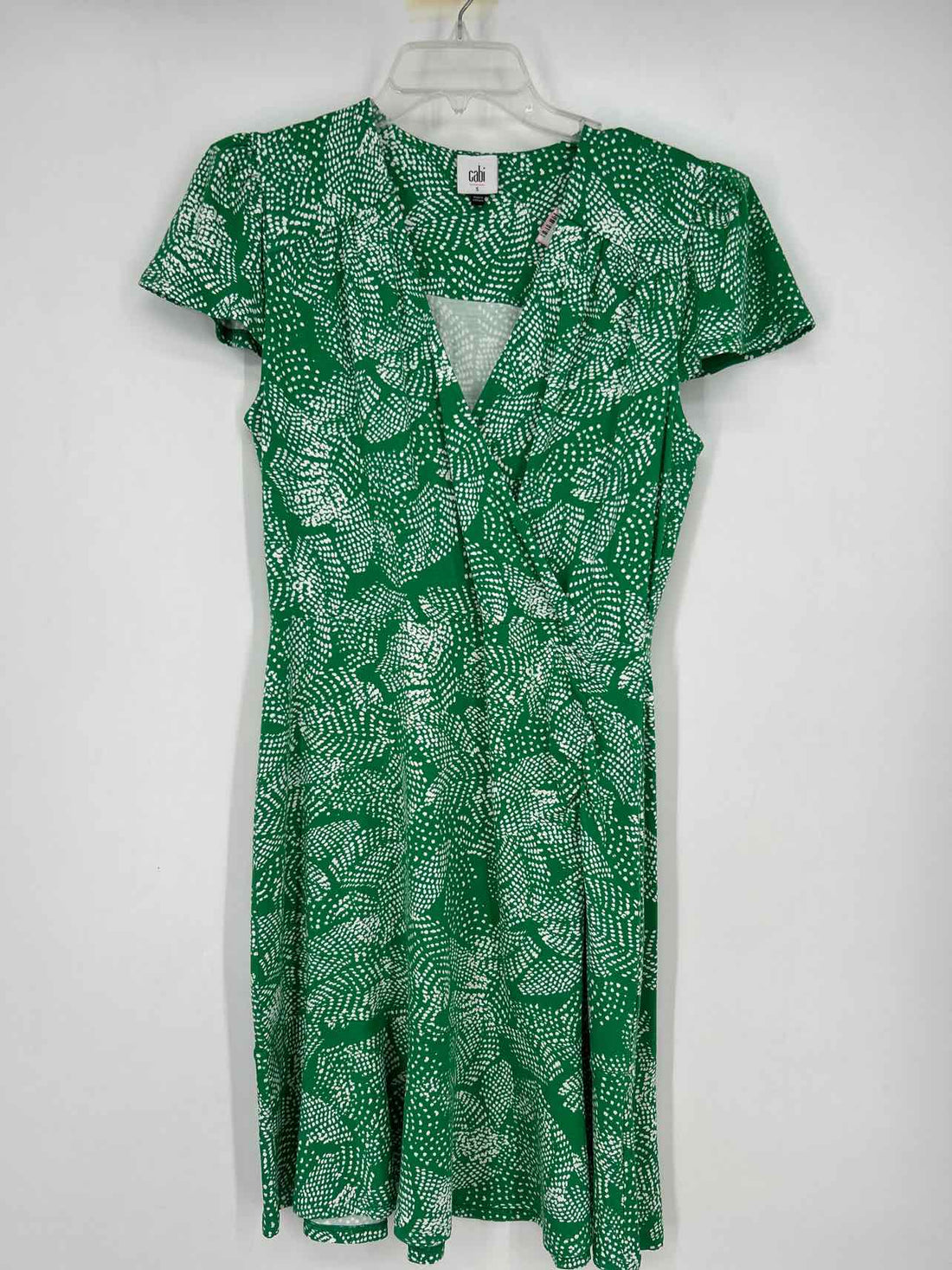 Cabi Size S Green Short Sleeve Dress