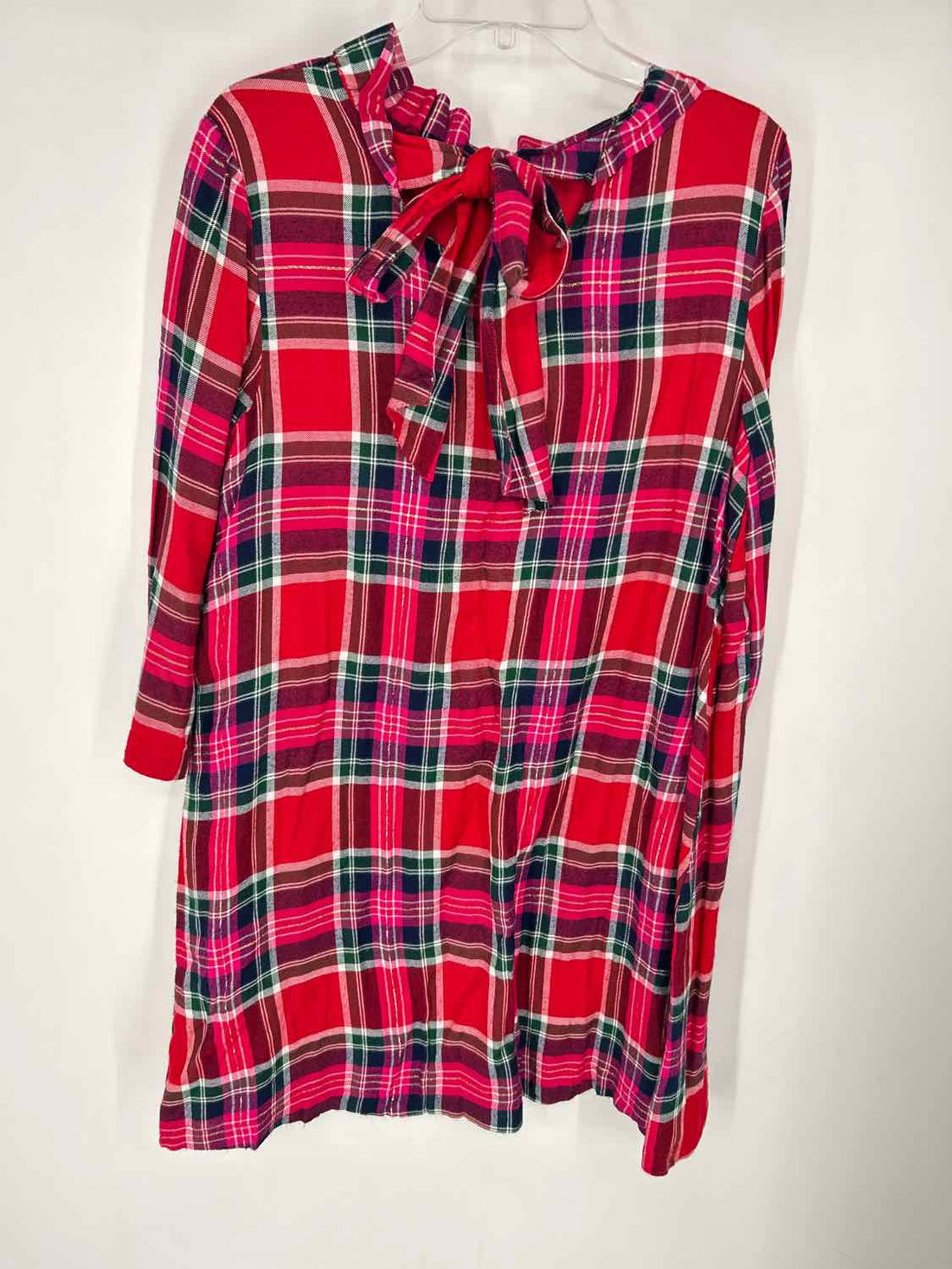 Crown & Ivy L Red Plaid Holiday