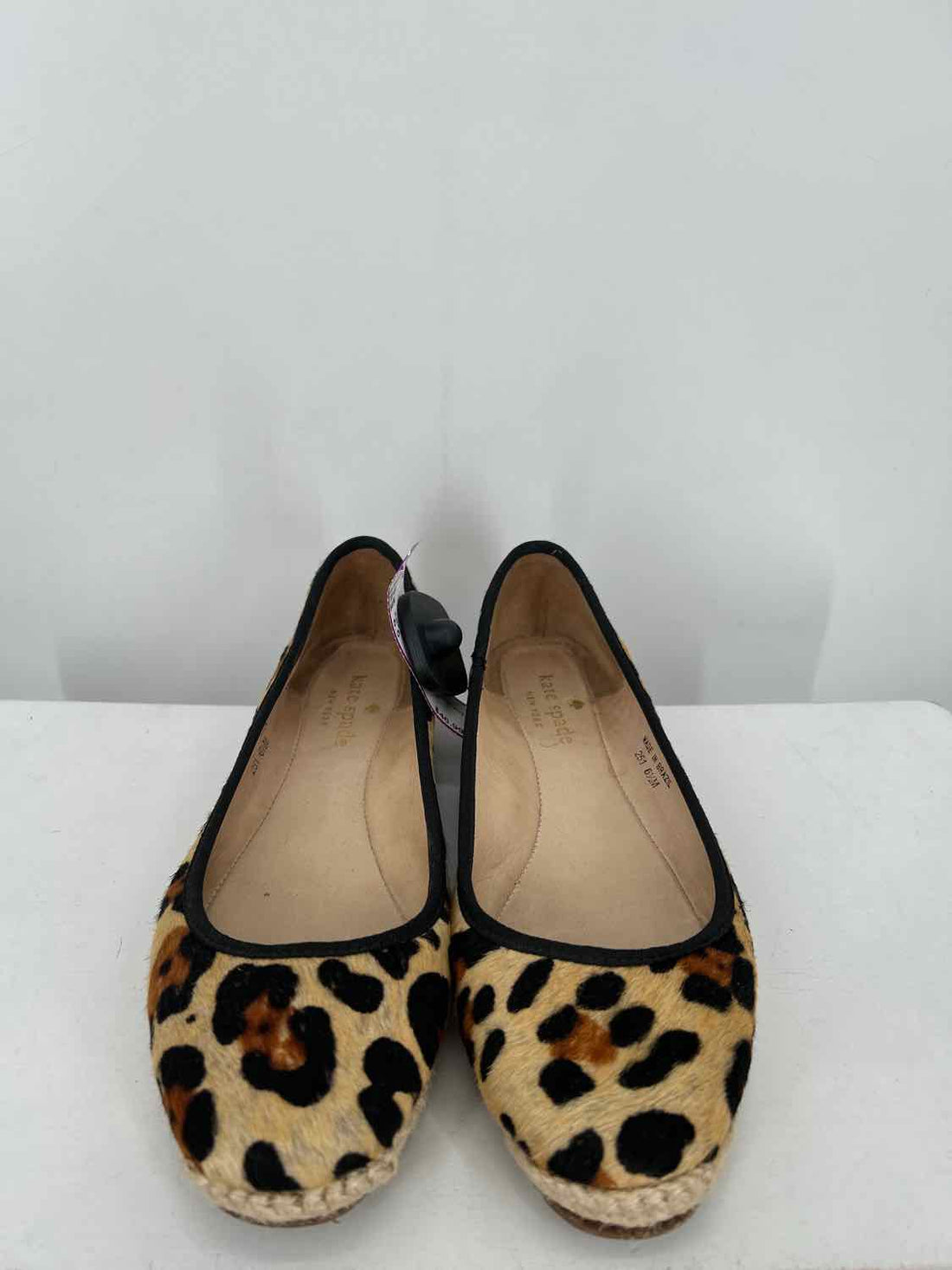 Kate Spade Women Size 6.5 Leopard Calf Hair Flats
