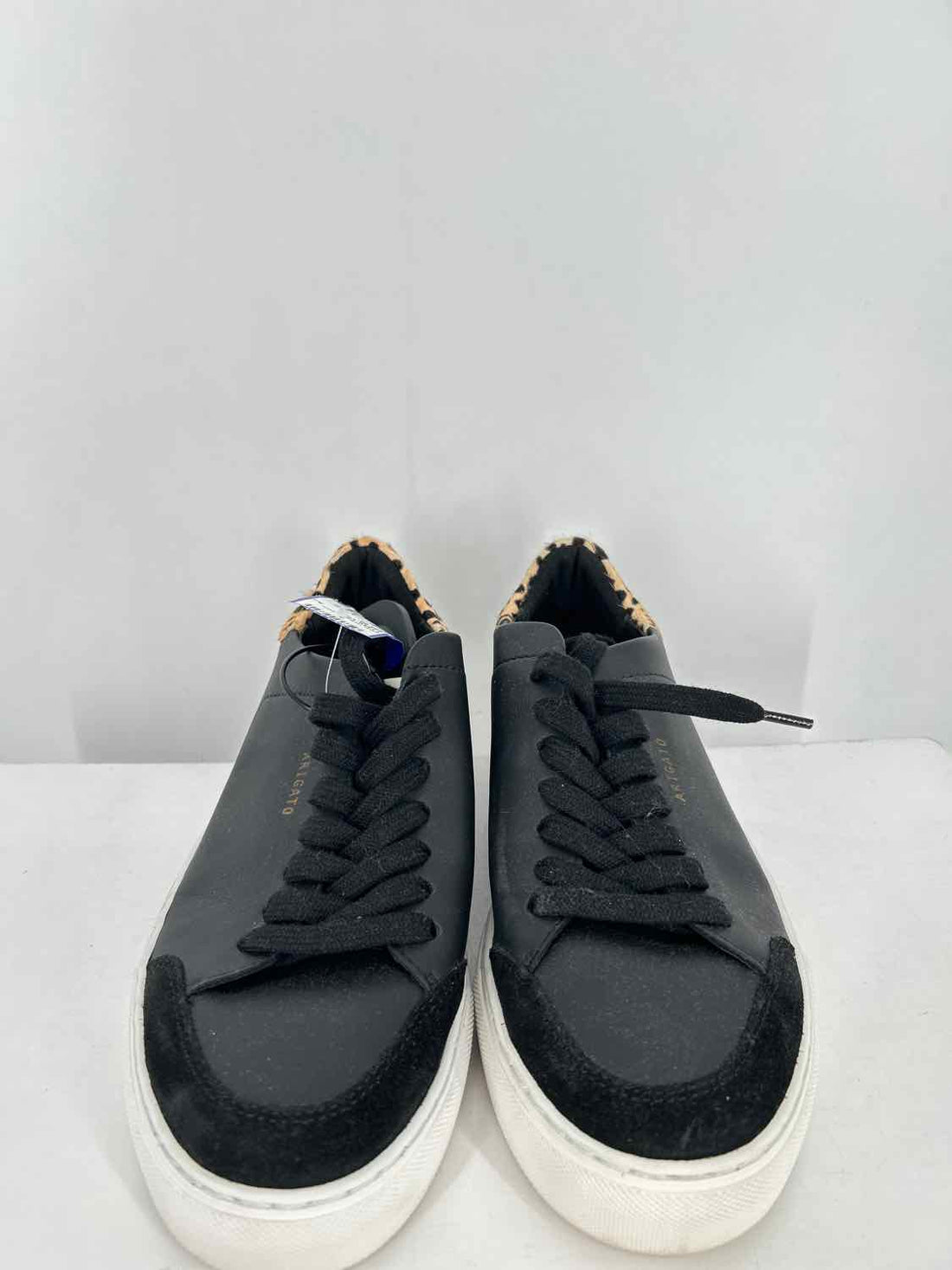Axel Arigato Women Size 8.5 Black & Leopard Calf Hair Sneakers