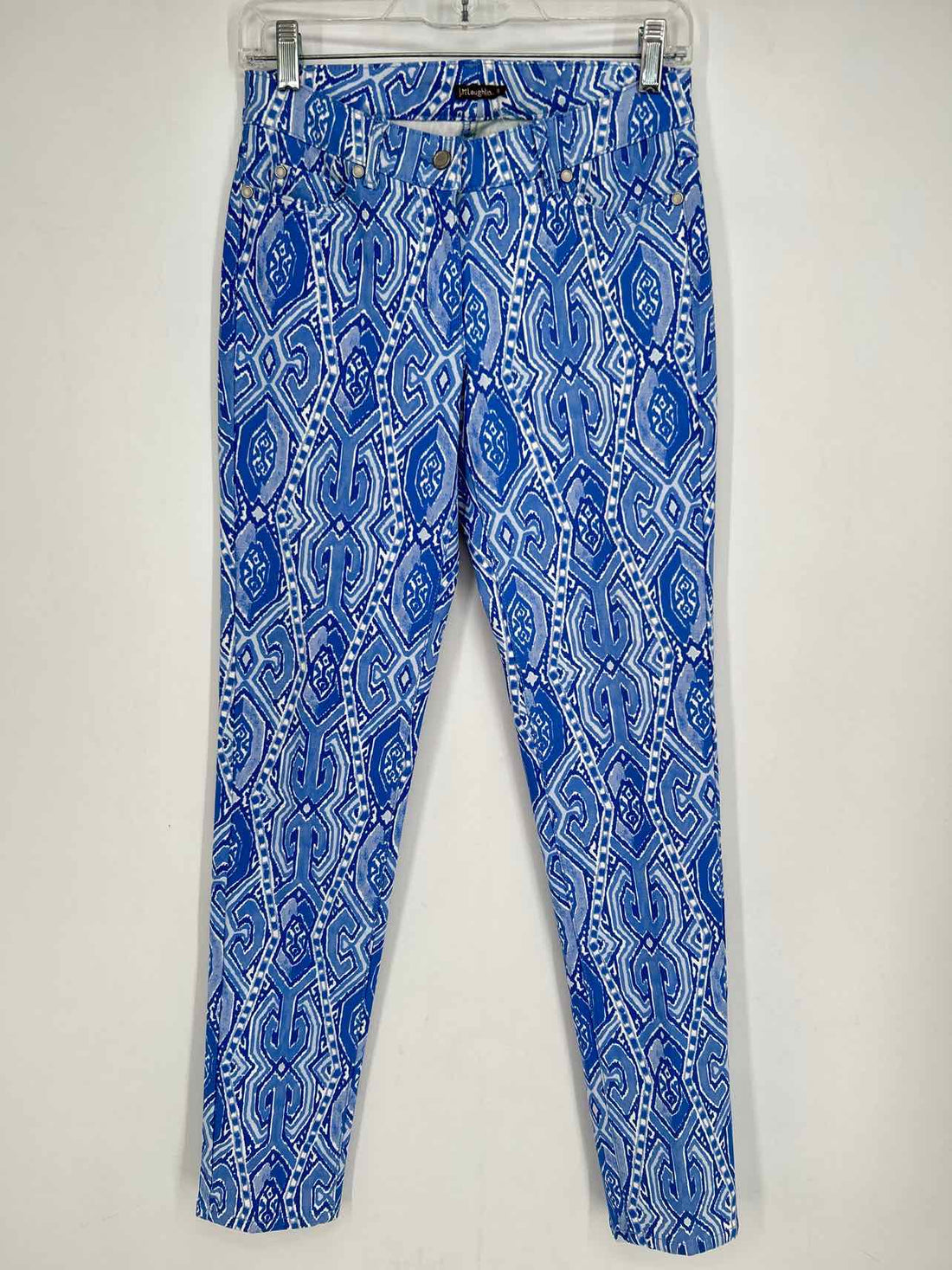 J McLaughlin Size 0 Blue & White Print Jeans