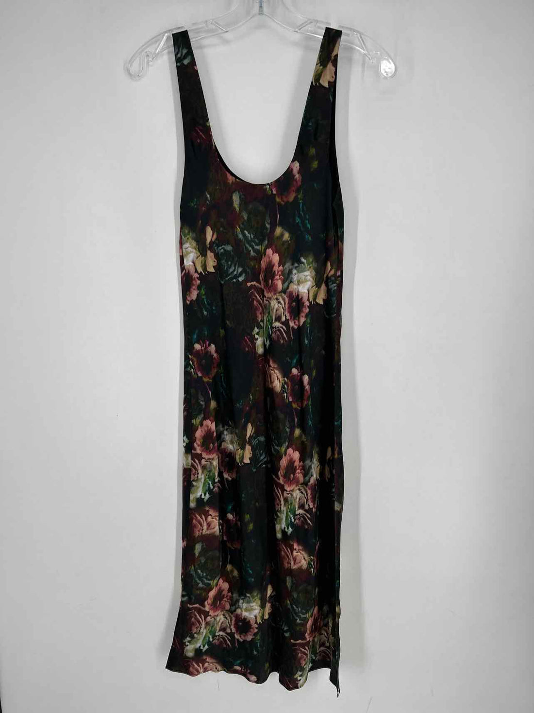 Cami NYC Size S Black Floral Silk Sleeveless Dress