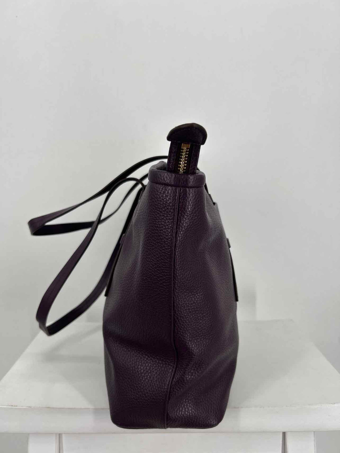 Radley Dark Purple Genuine Leather Excellent Condition Tote