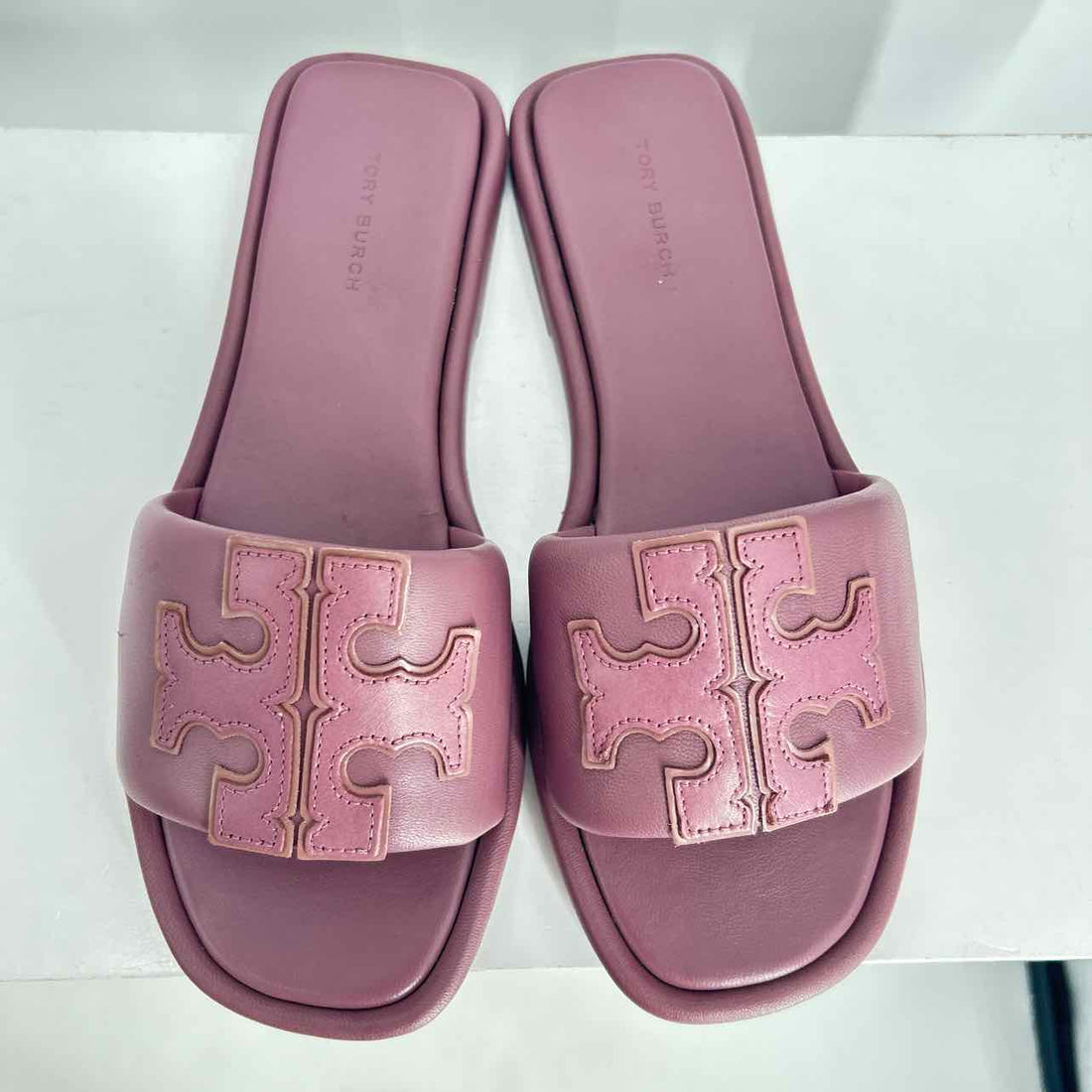 Tory Burch Women Size 7 Purple Leather Slides