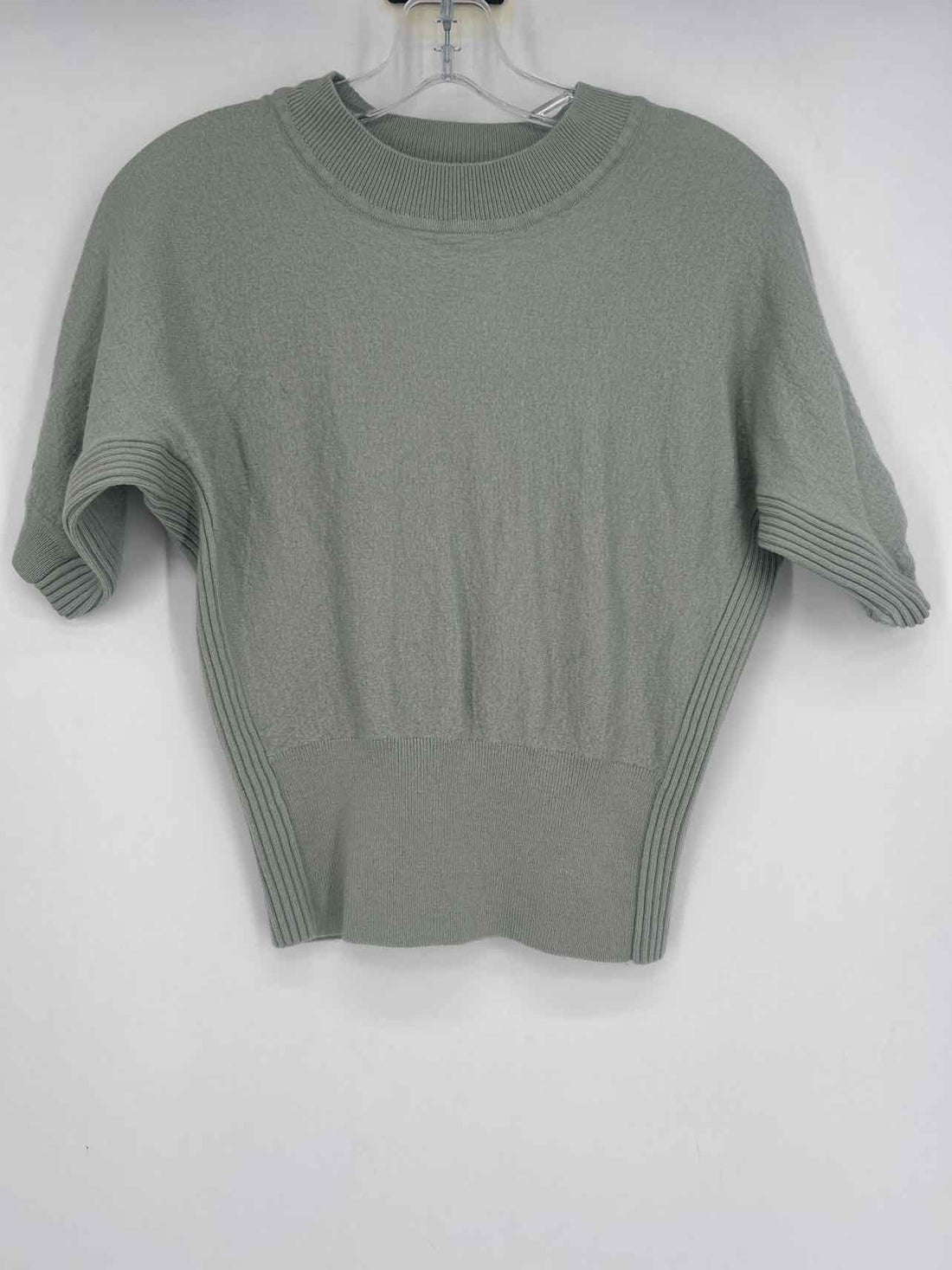 Tory Burch Size S Sage Merino Wool Short Sleeve