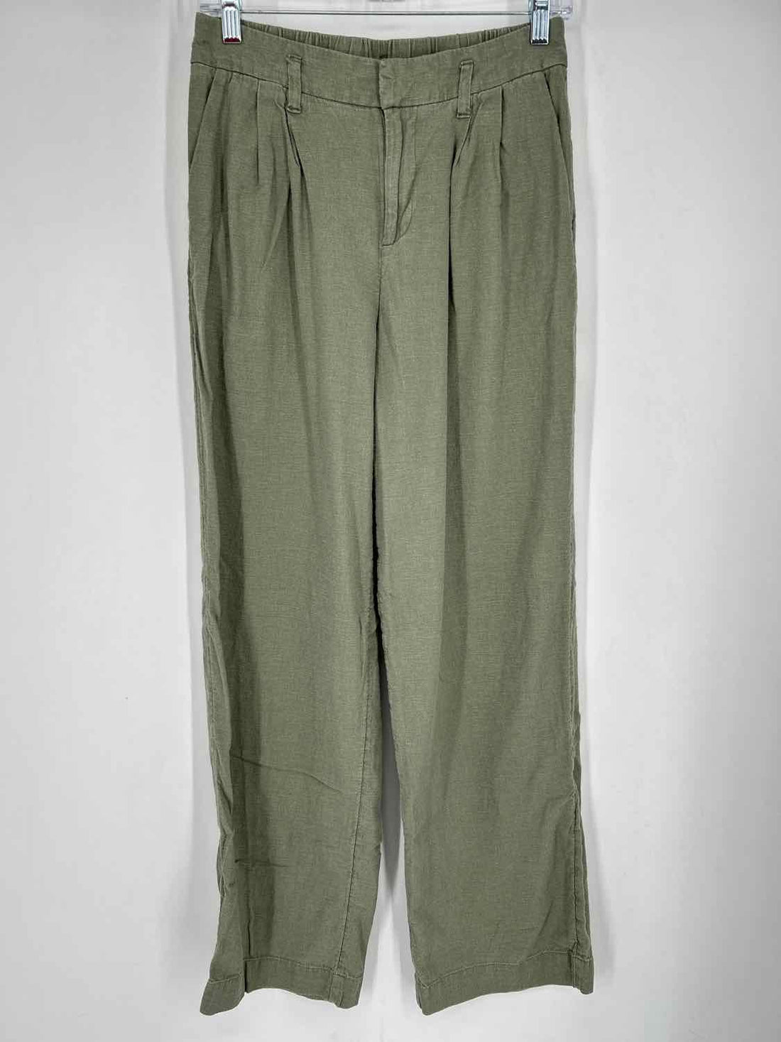 A New Day Size 2 Green Linen Blend Pants