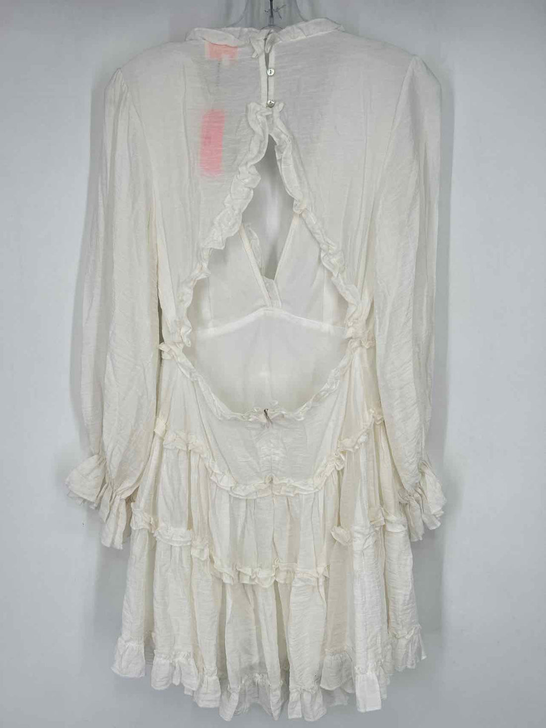 Entro Size S White Long Sleeve Dress