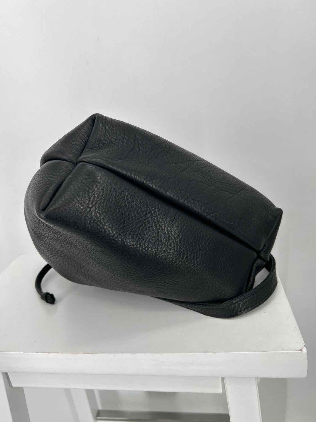 Portland Leather Goods Black Pebbled Leather Crossbody