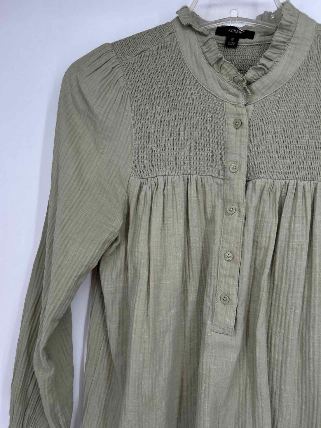 J Crew Size S Green Long Sleeve