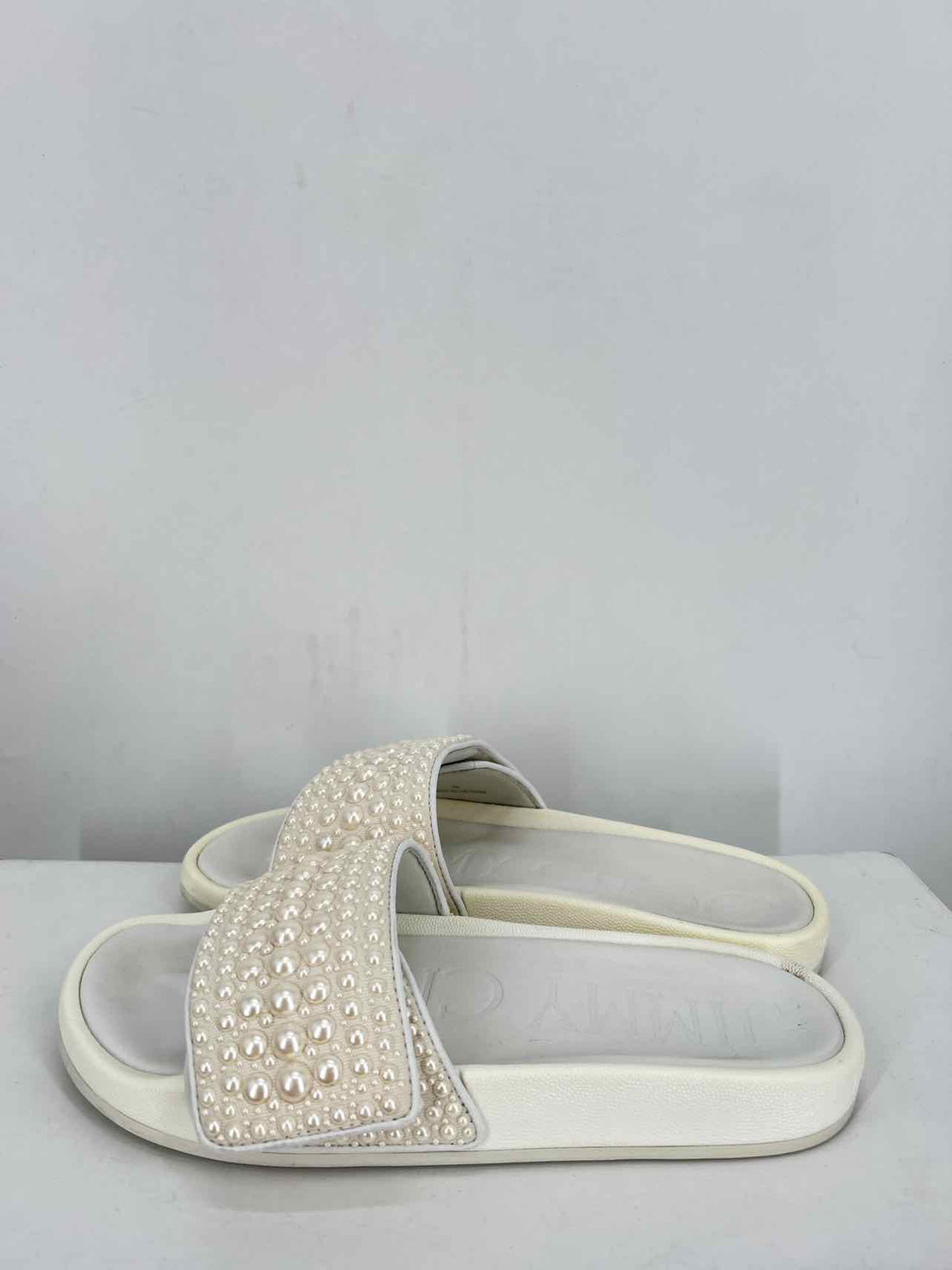 Jimmy Choo Women Size 39 White Slides