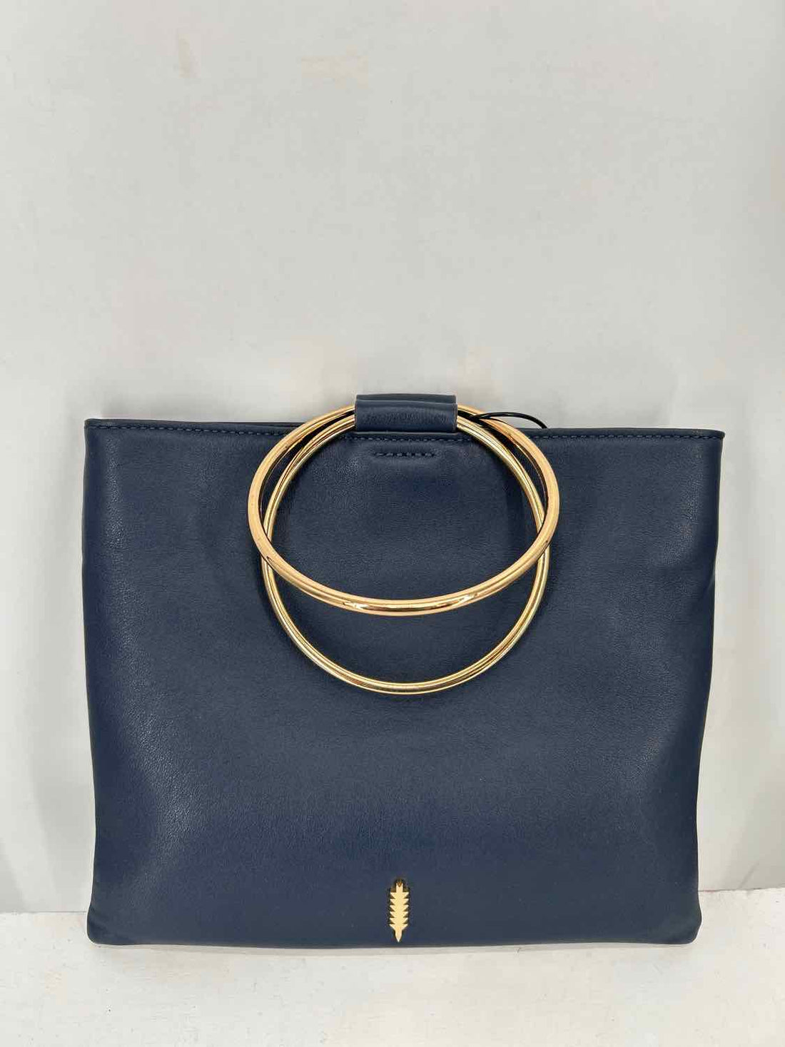 Thacker Navy Genuine Leather Satchel