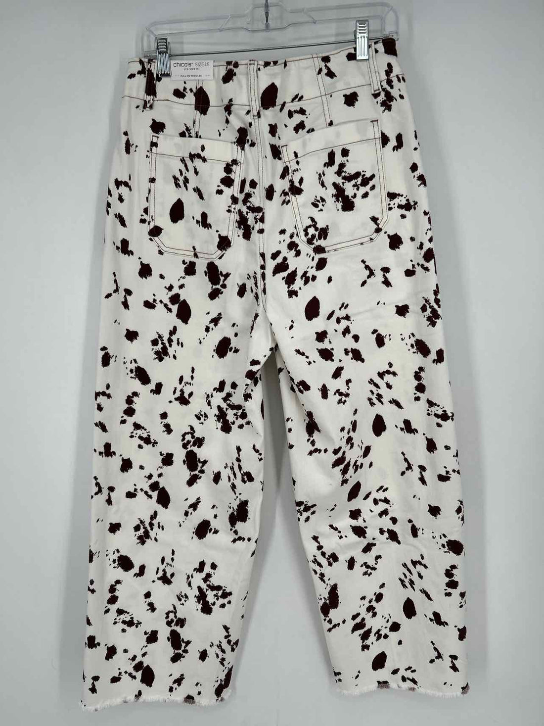 Chicos Size 1.5 (10) Cow Print NWT Jeans
