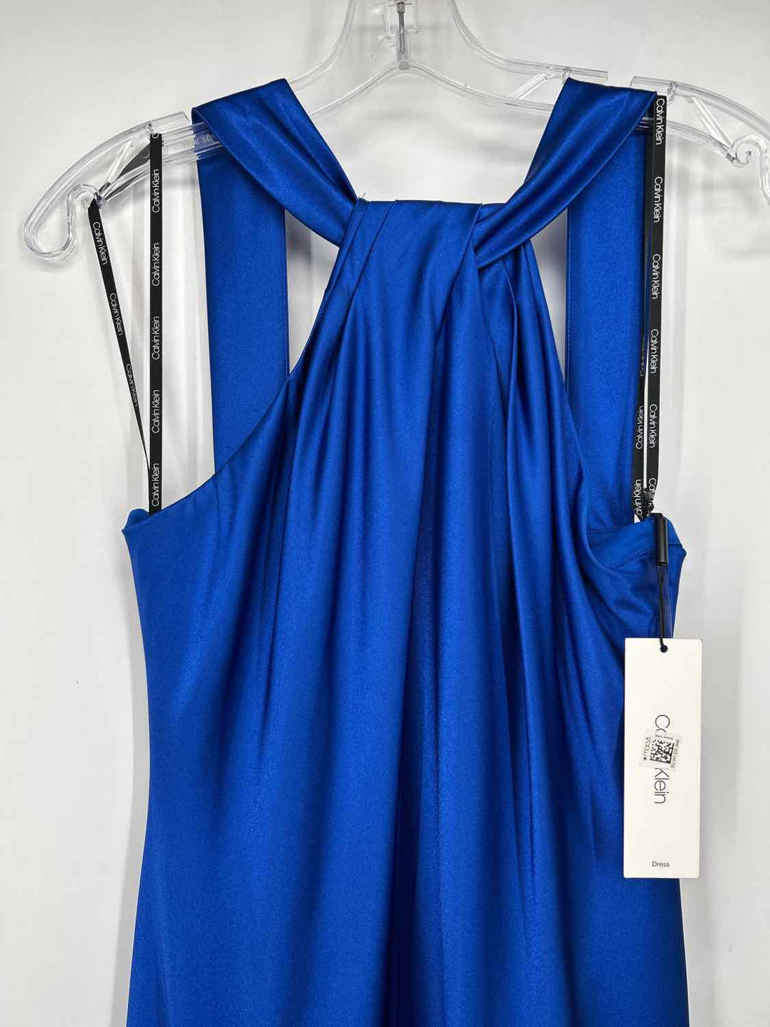 Calvin Klein 8 Blue Satin NWT Holiday