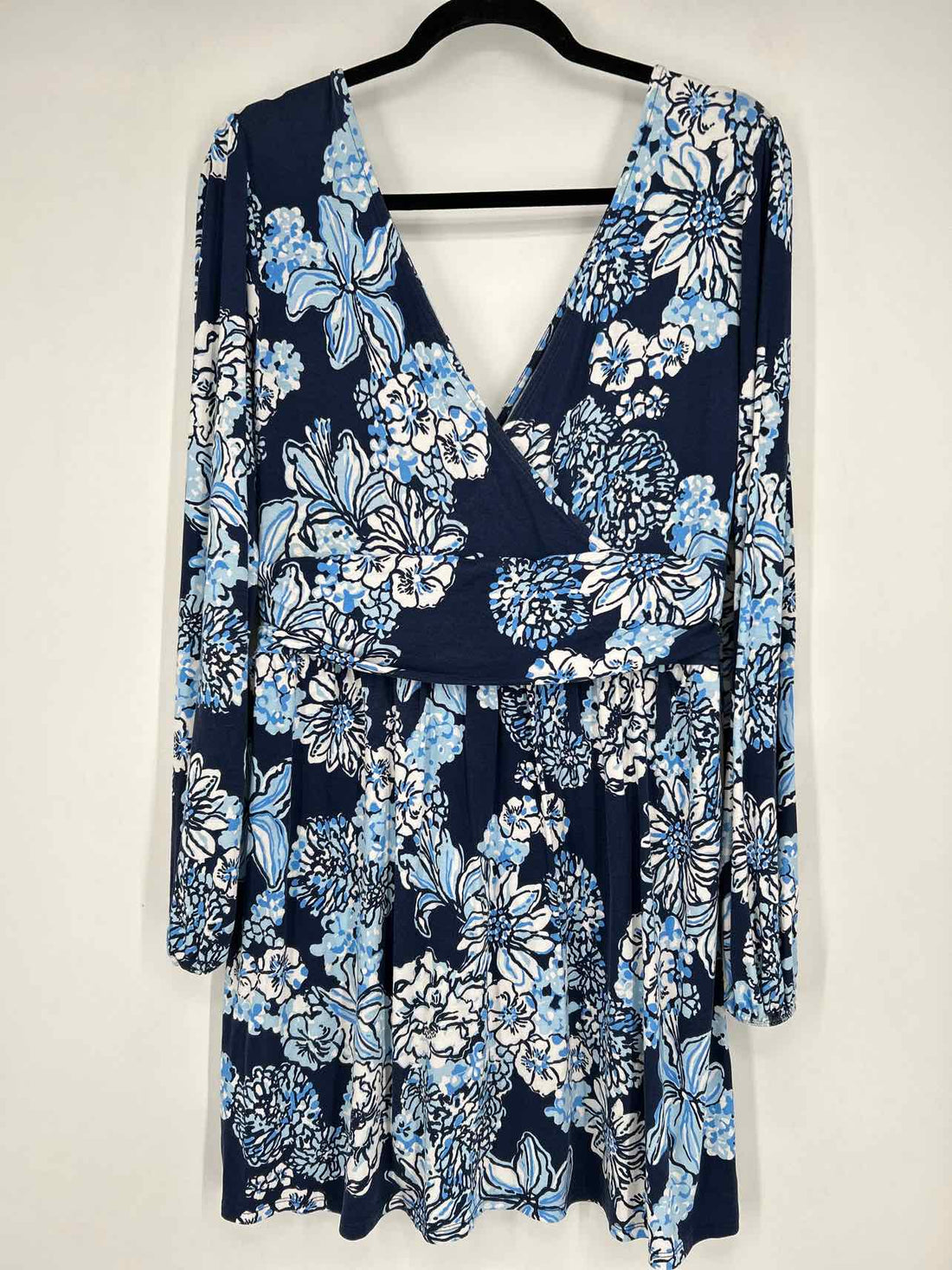 Lilly Pulitzer L Navy Floral Long Sleeve Lilly Pulitzer Romper