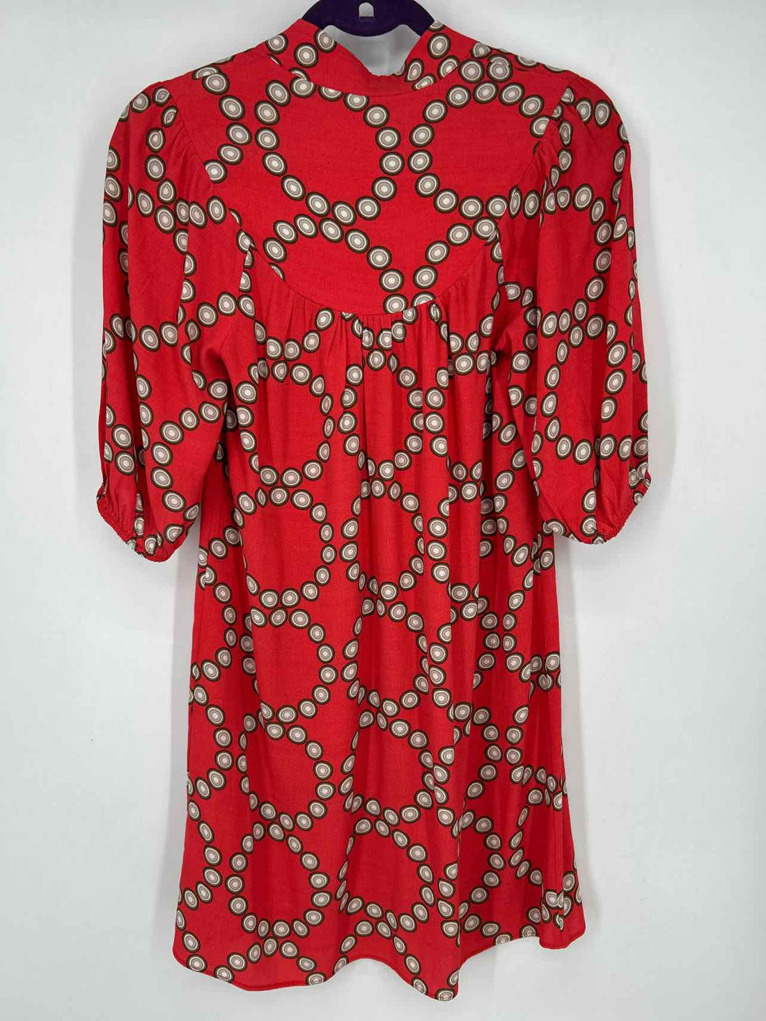 Banana Republic Size 4 Red Print Dress
