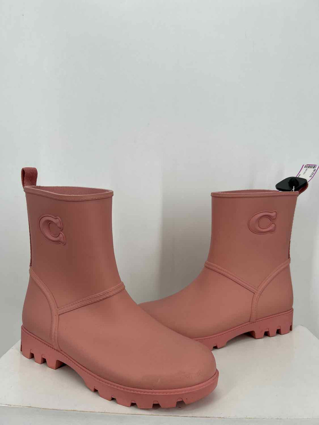 Coach Women Size 8 Pink Rain Boot