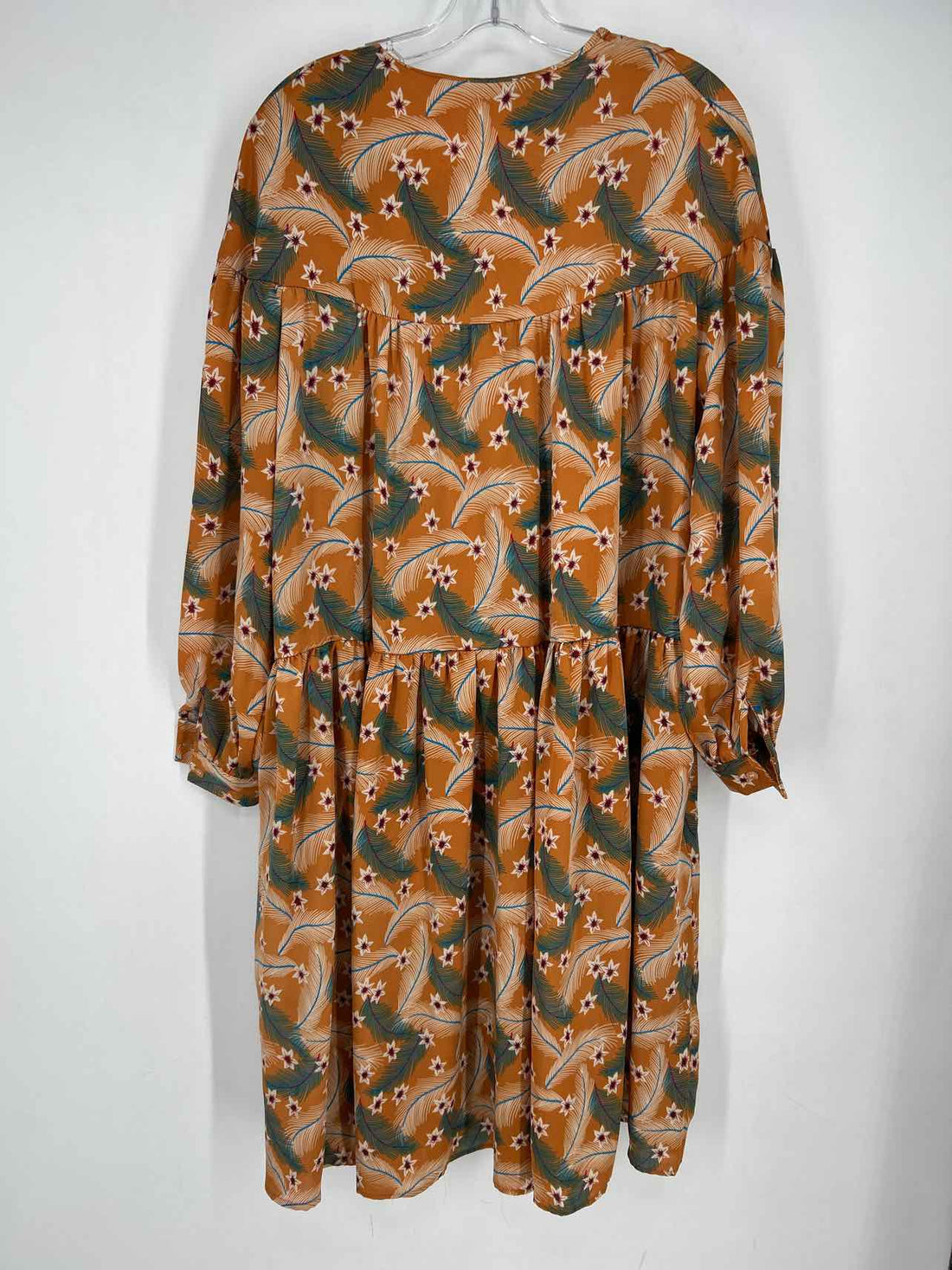 Pink Ripple Size L Orange Floral NWT Dress