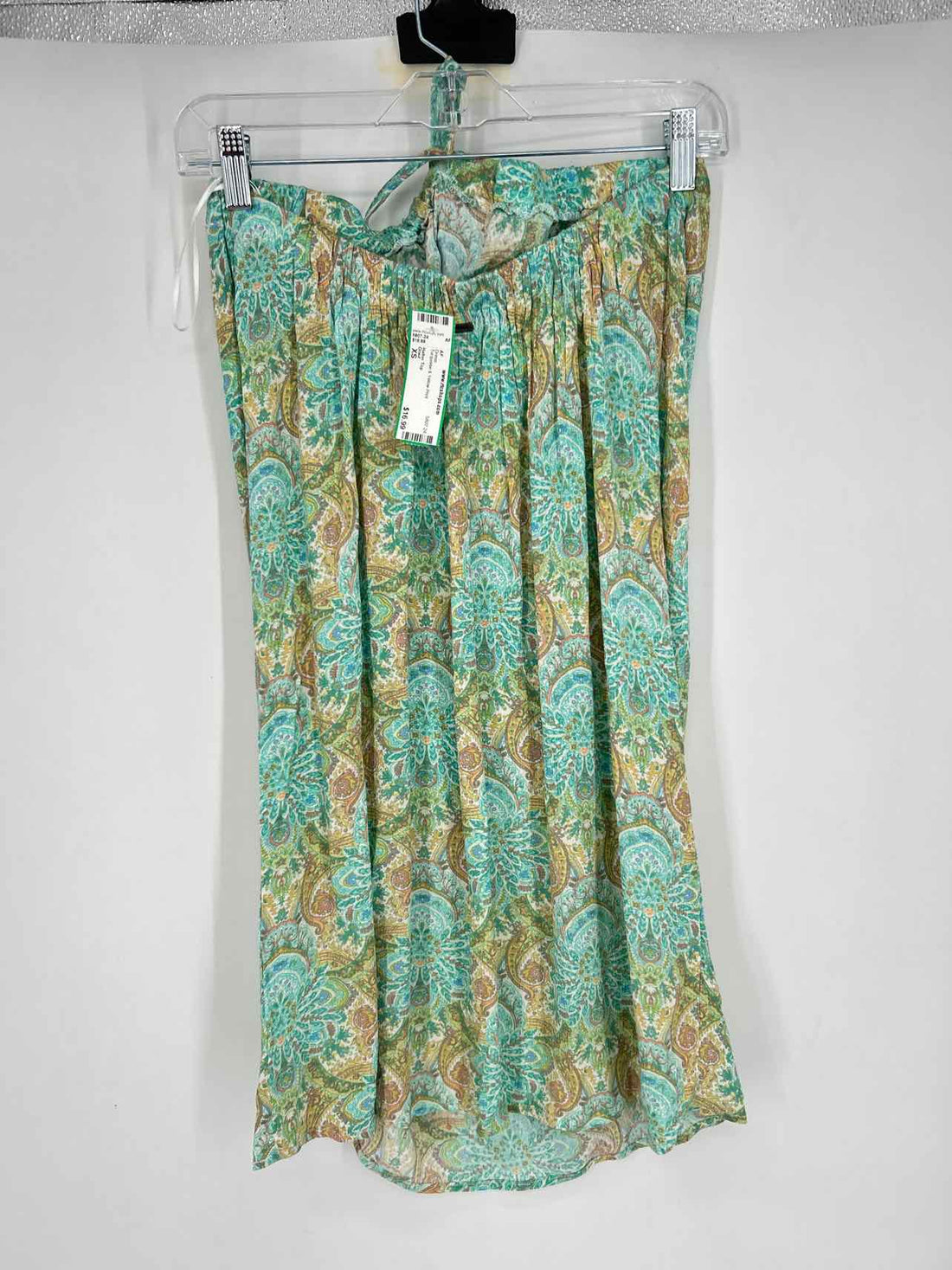 Oneil Size XS Turquoise & Yellow Print Dress