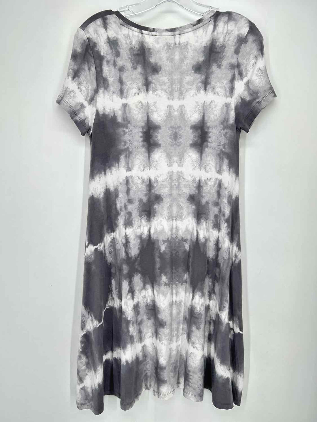 Lord & Taylor Size XS Gray & White Dress