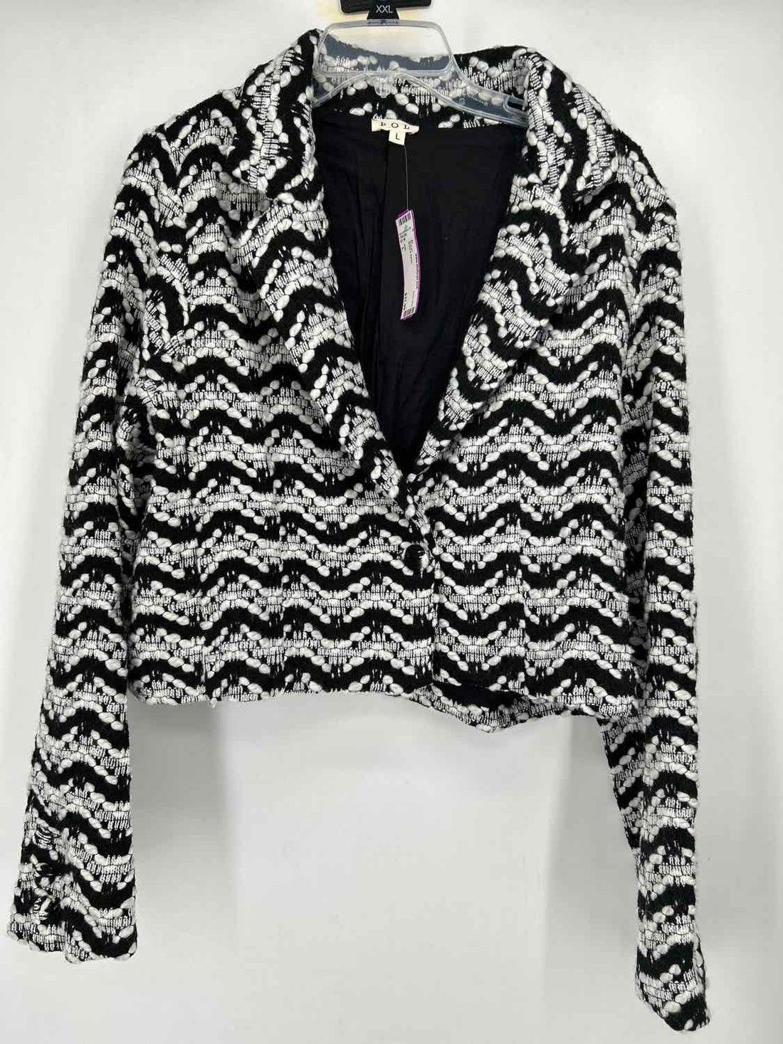 POL Size L Black & White Blazer