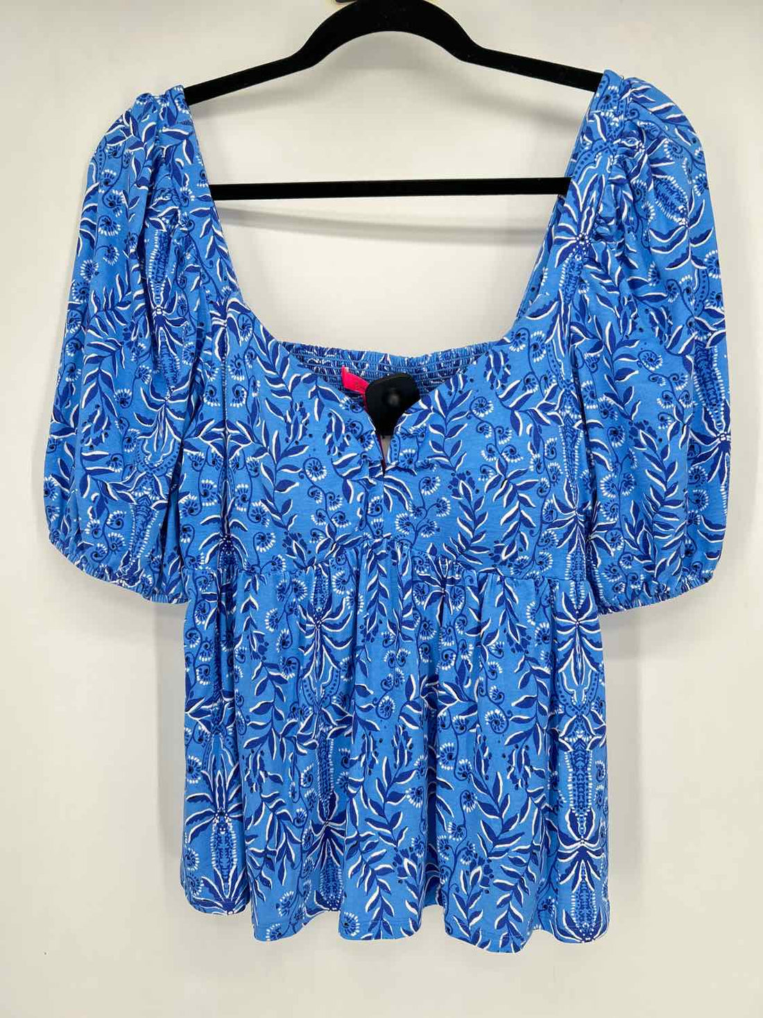 Lilly Pulitzer L Blue & White Short Sleeve Lilly Pulitzer Top