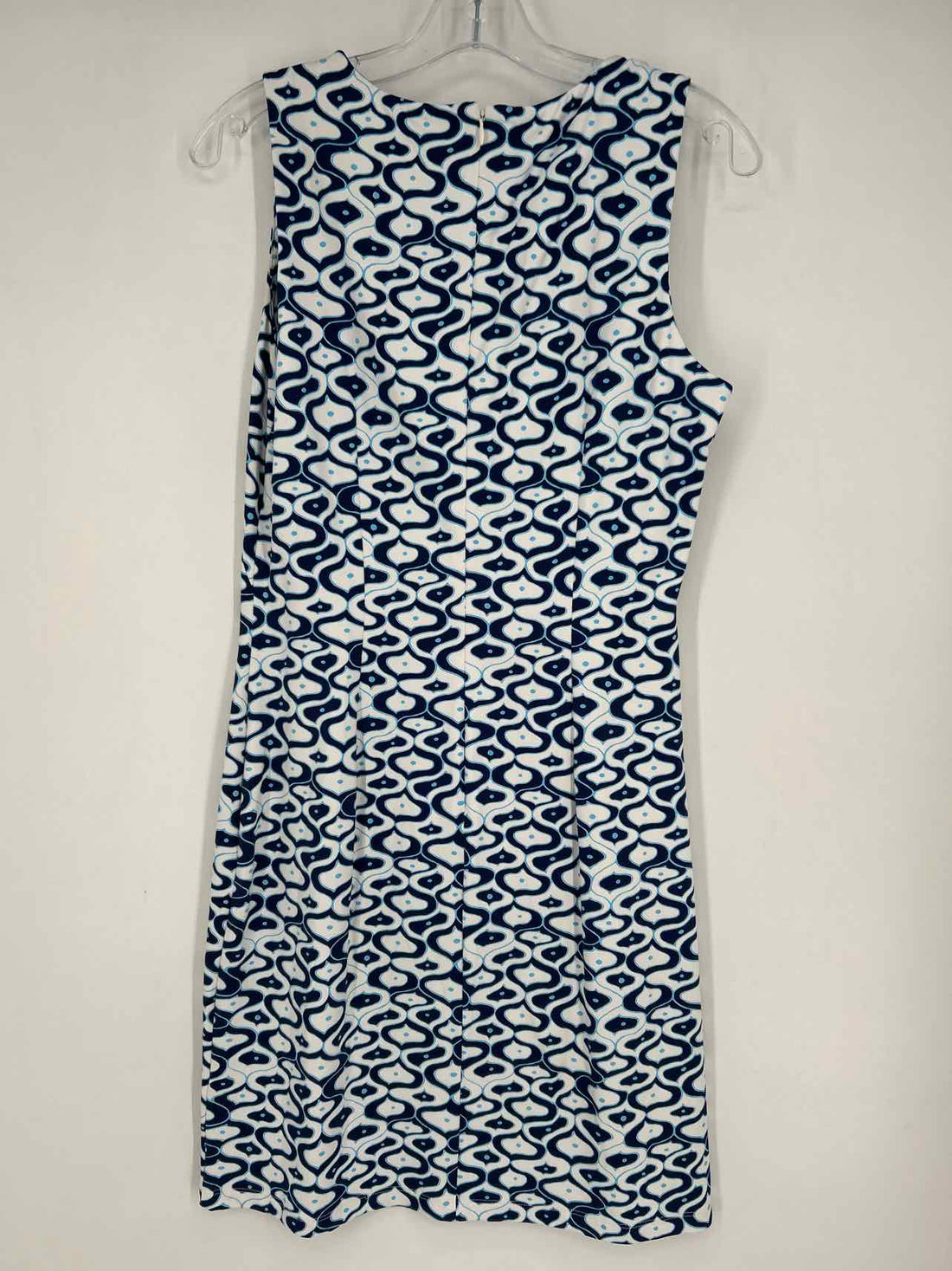 J McLaughlin Size S White & Navy Print Dress