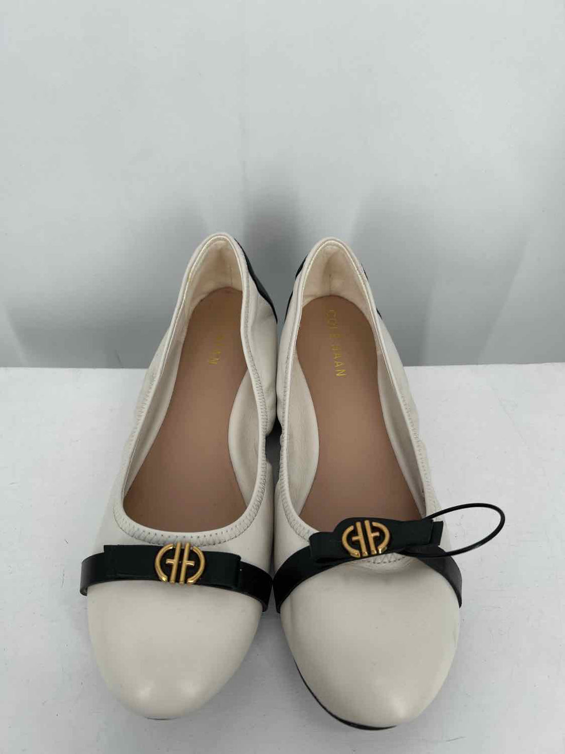 Cole Haan Women Size 8 White Genuine Leather Flats