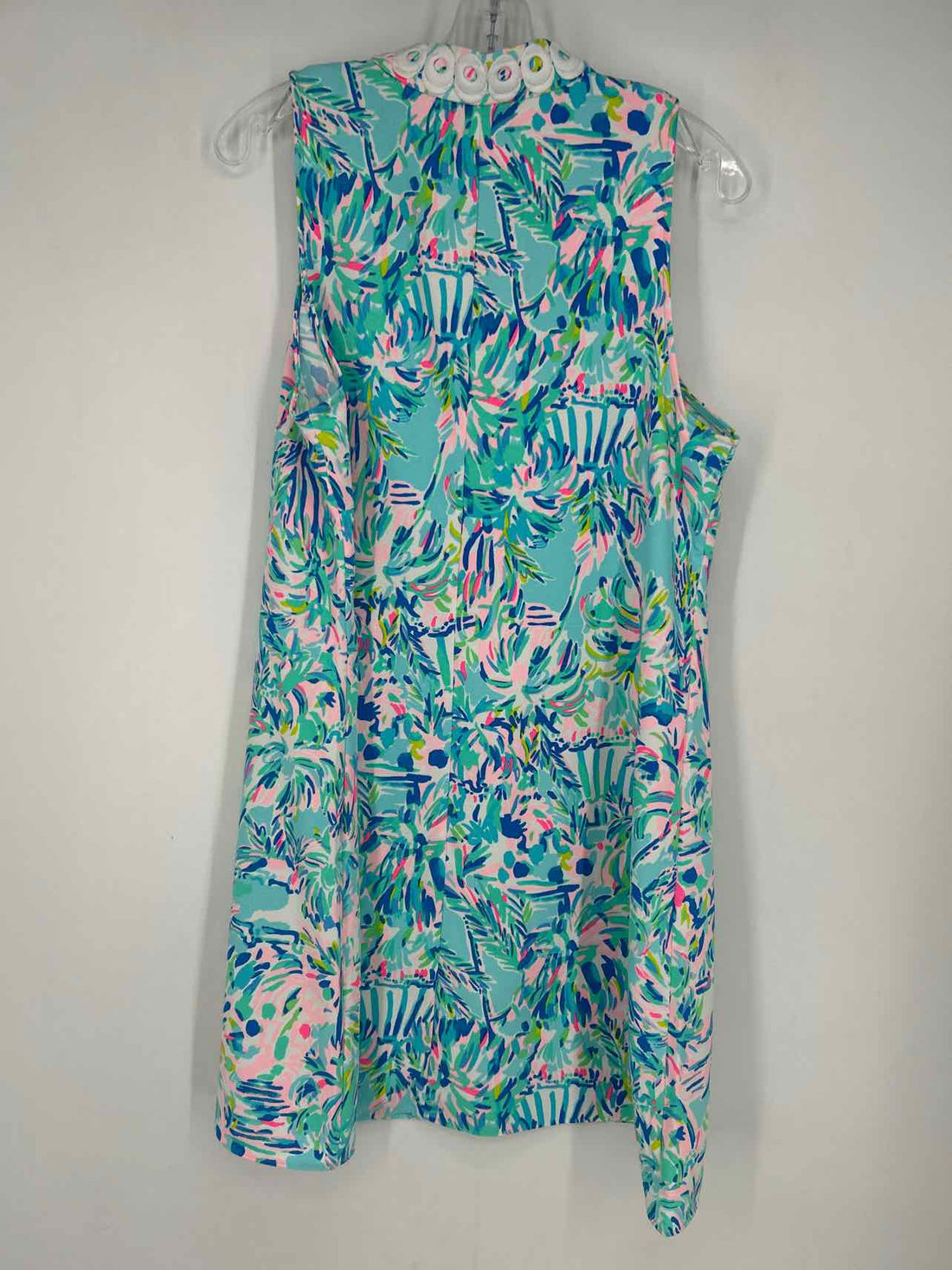 Lilly Pulitzer 12 Light Blue Multi Sleeveless Lilly Pulitzer Dress