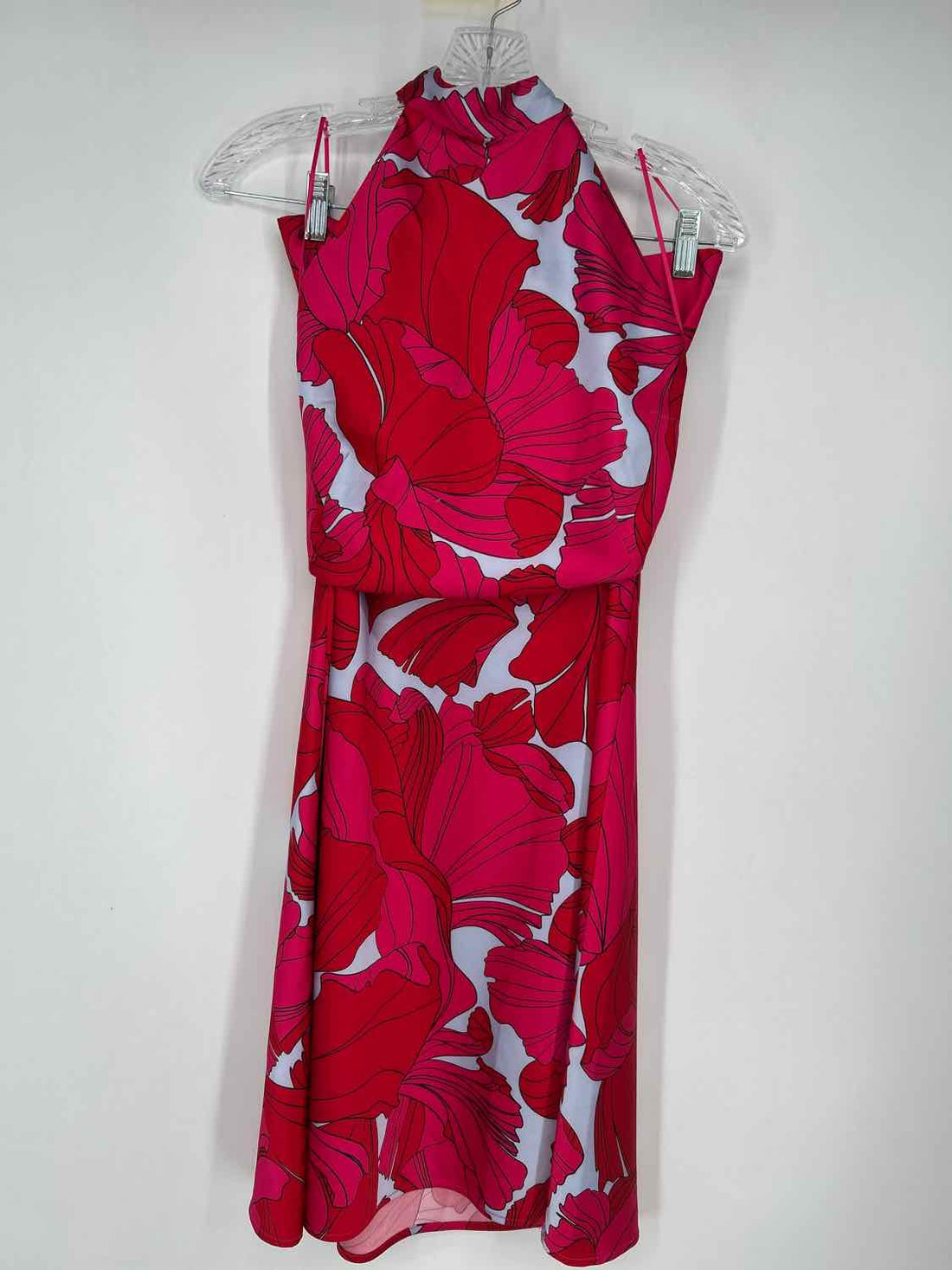 Sigrid Olsen Size S Pink & Red Print Satin Multi-Piece Set