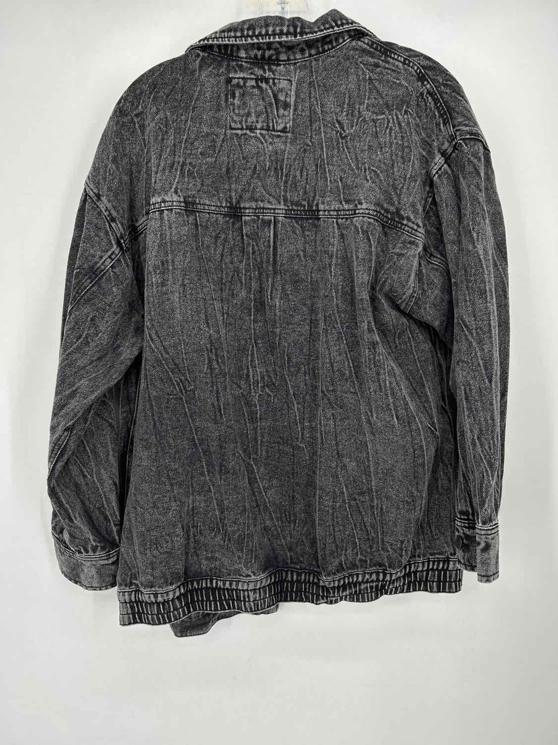 Stoosh Vintage Denim Size XL Washed Black Denim Jacket