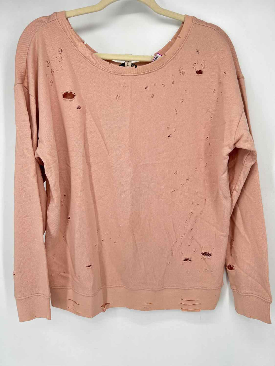 Express Size S Blush Distressed NWT Sweatshirt