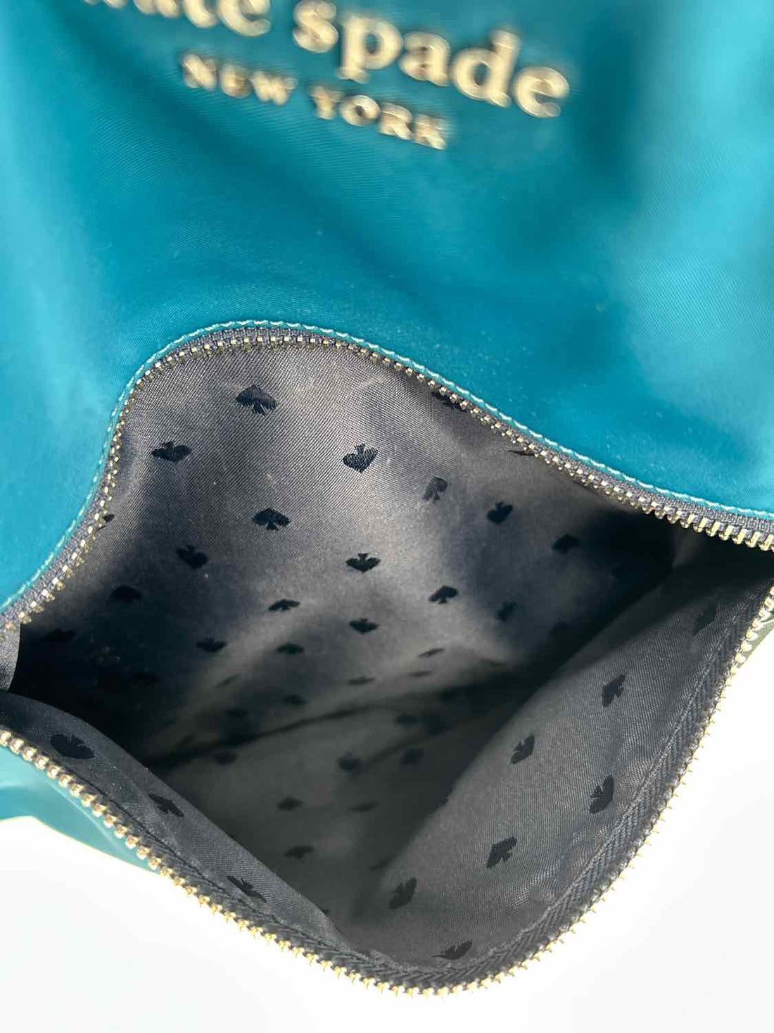 Kate Spade Teal Colorblock Nylon Tote