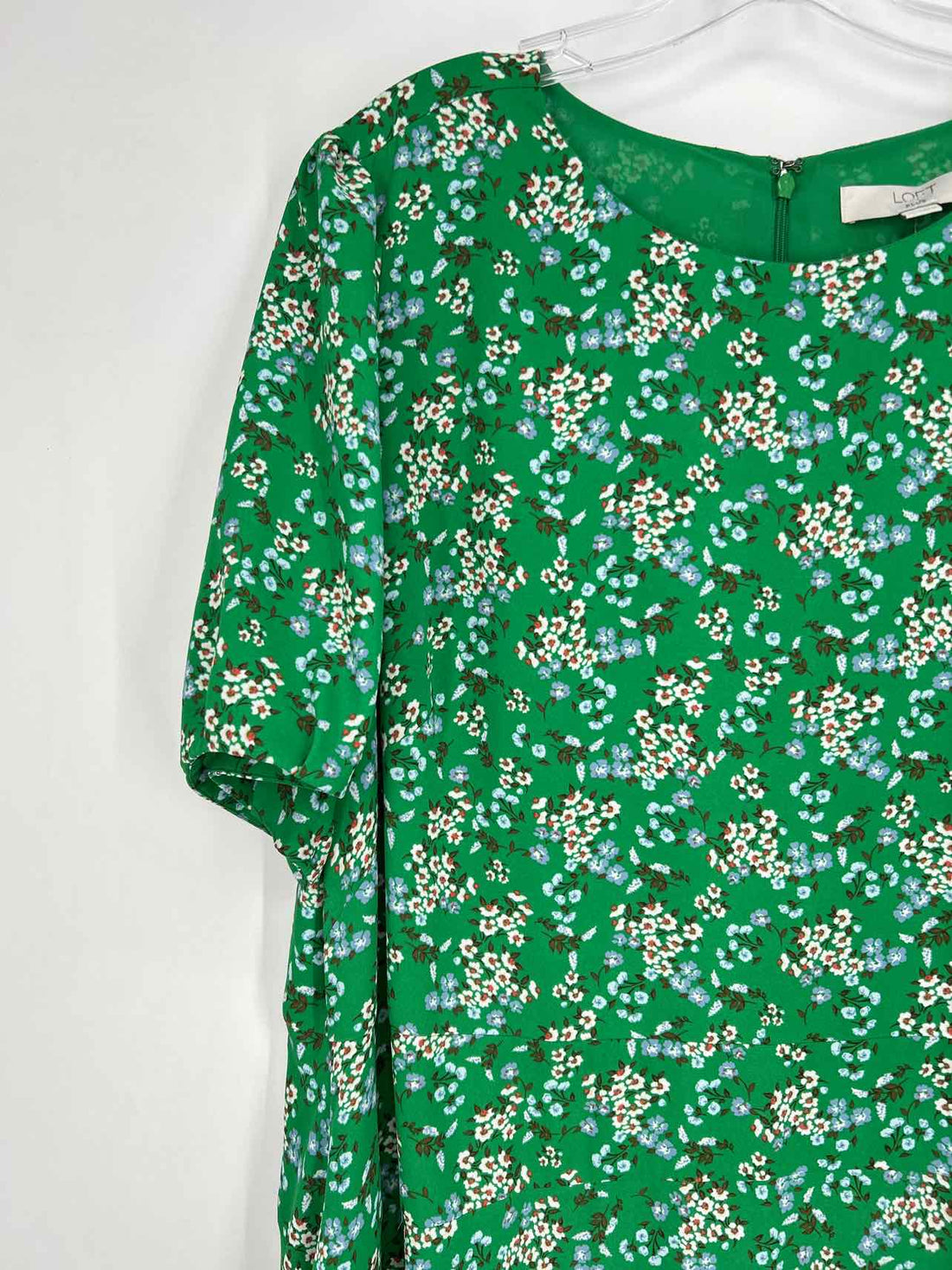 Loft Size 20 Green Floral Dress