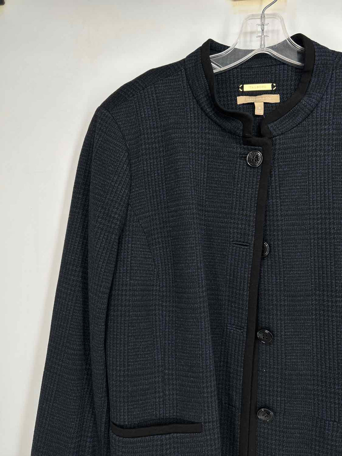 Talbots Size 18 Navy & Black Blazer