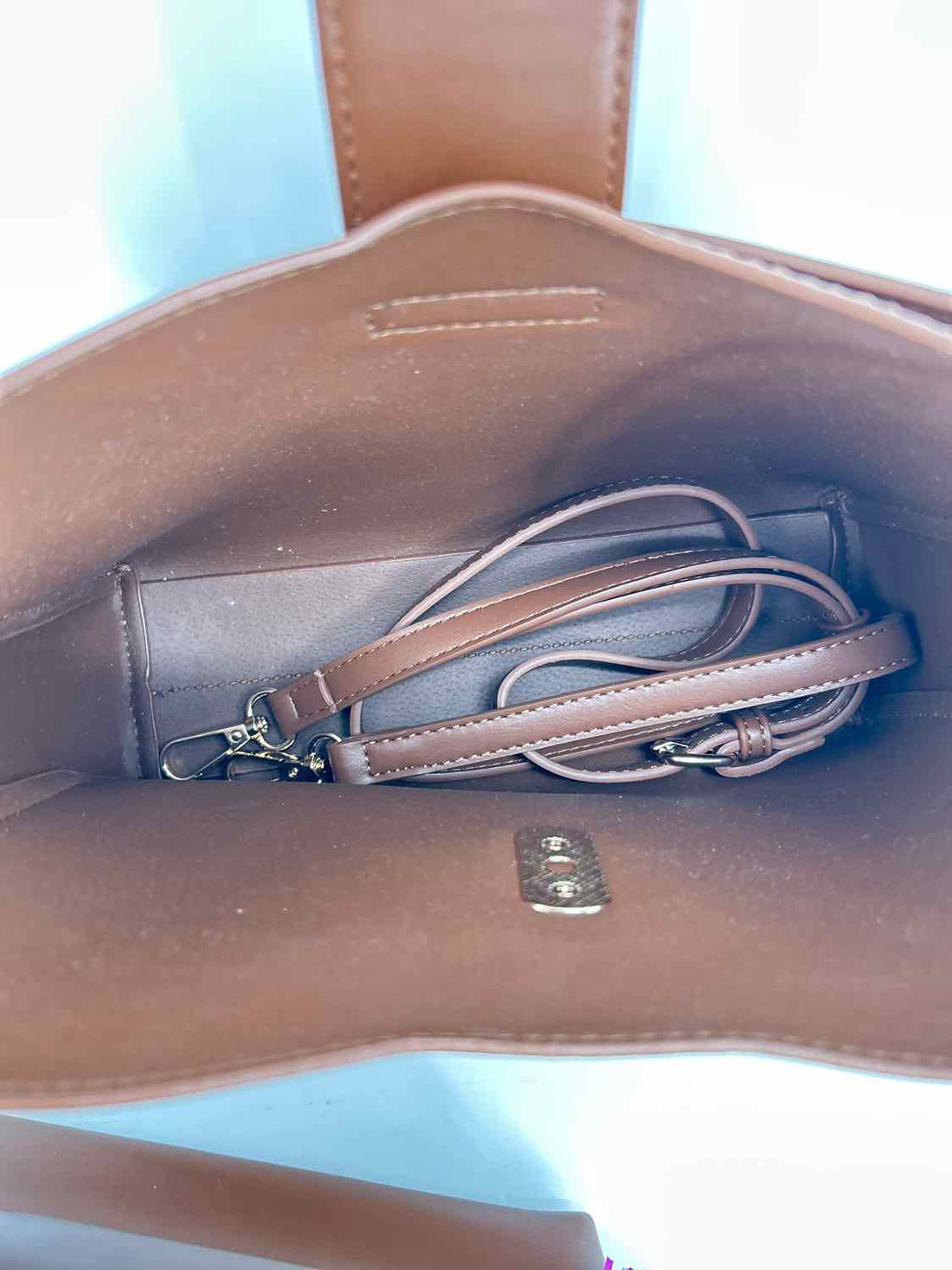 Antik Kraft Brown Vegan Leather Pre Owned Purse