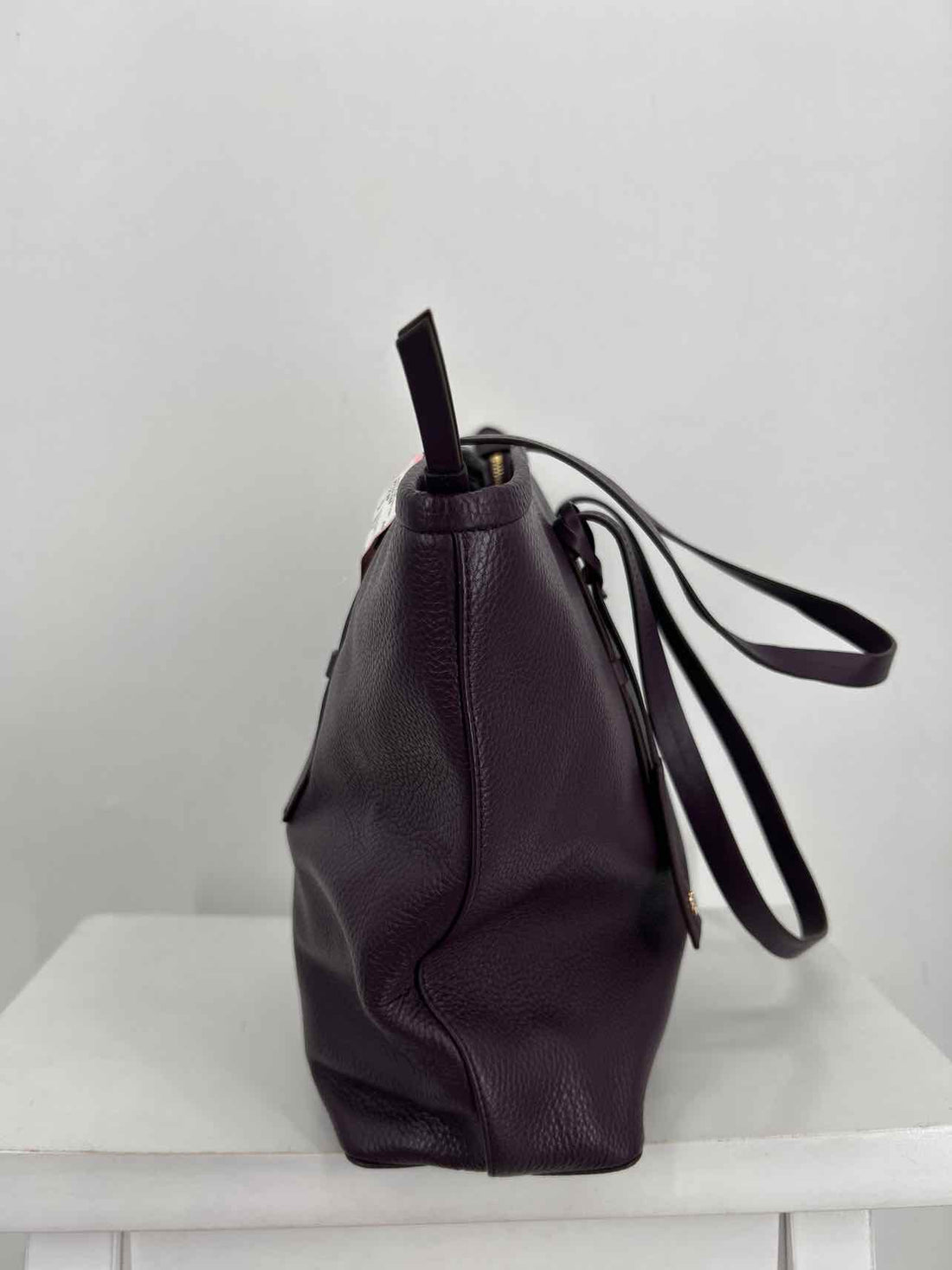 Radley Dark Purple Genuine Leather Excellent Condition Tote