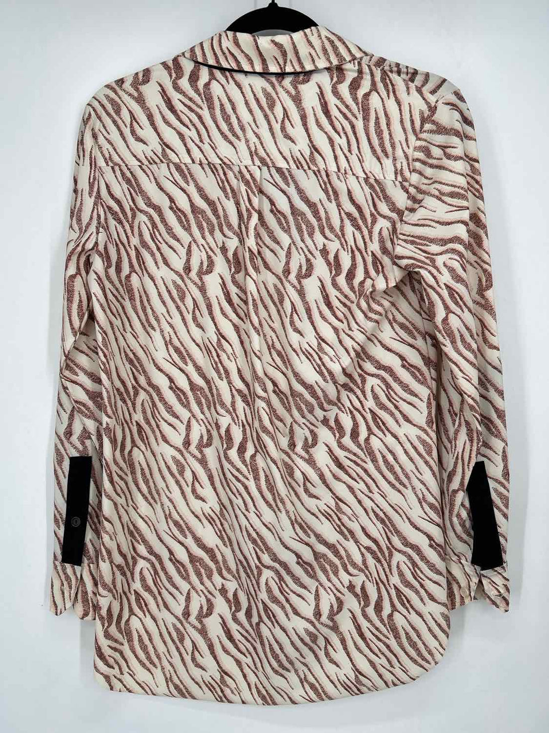 Lysse Size XS Cream & Brown Long Sleeve