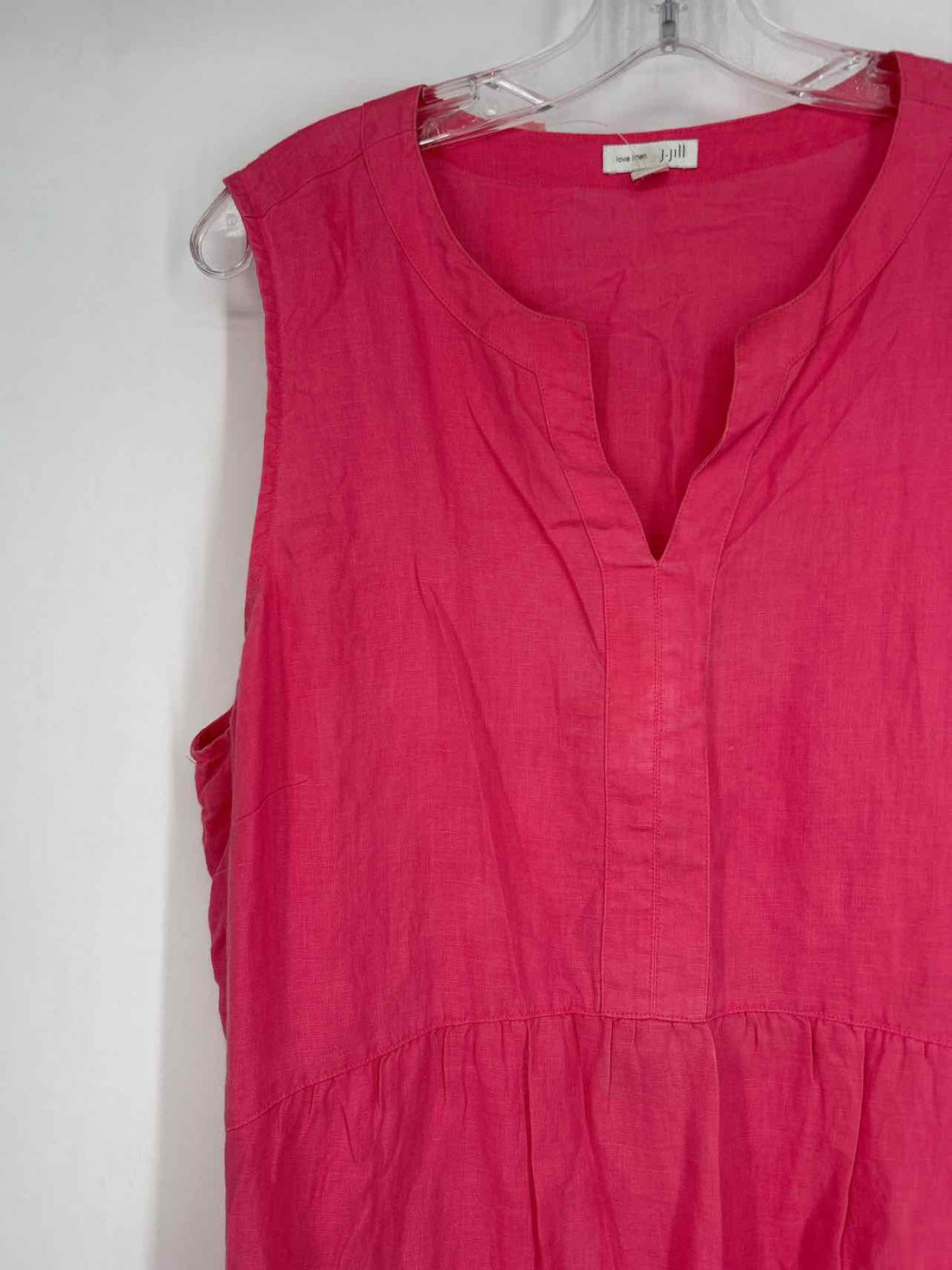J Jill Size L Pink Sleeveless Dress