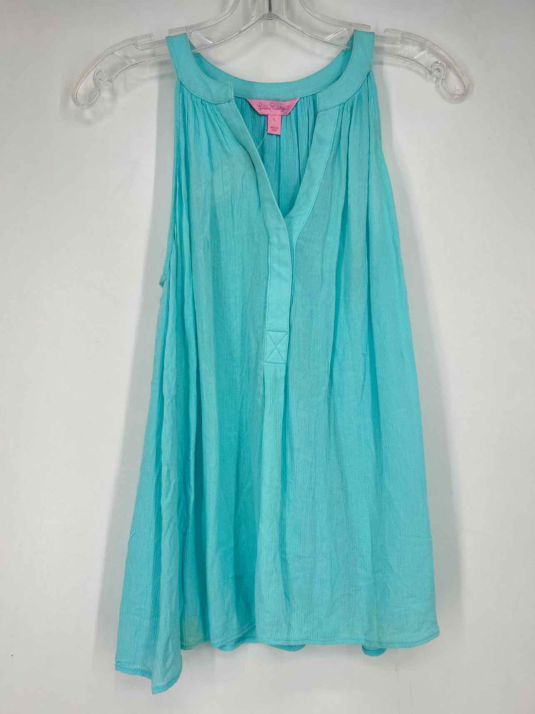 Lilly Pulitzer S Light Blue Sleeveless Lilly Pulitzer Top