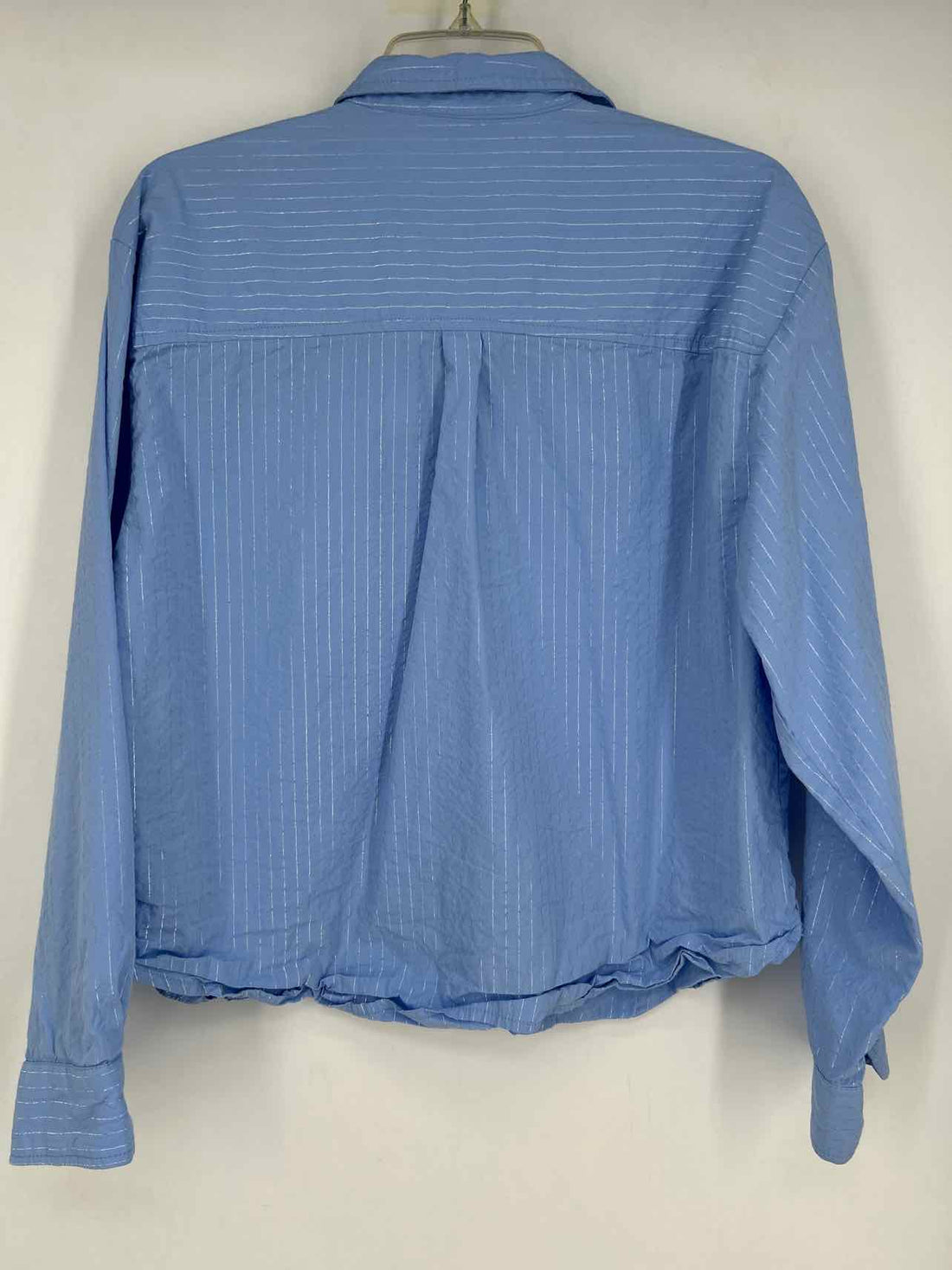 Maeve Size M Blue Stripe Long Sleeve