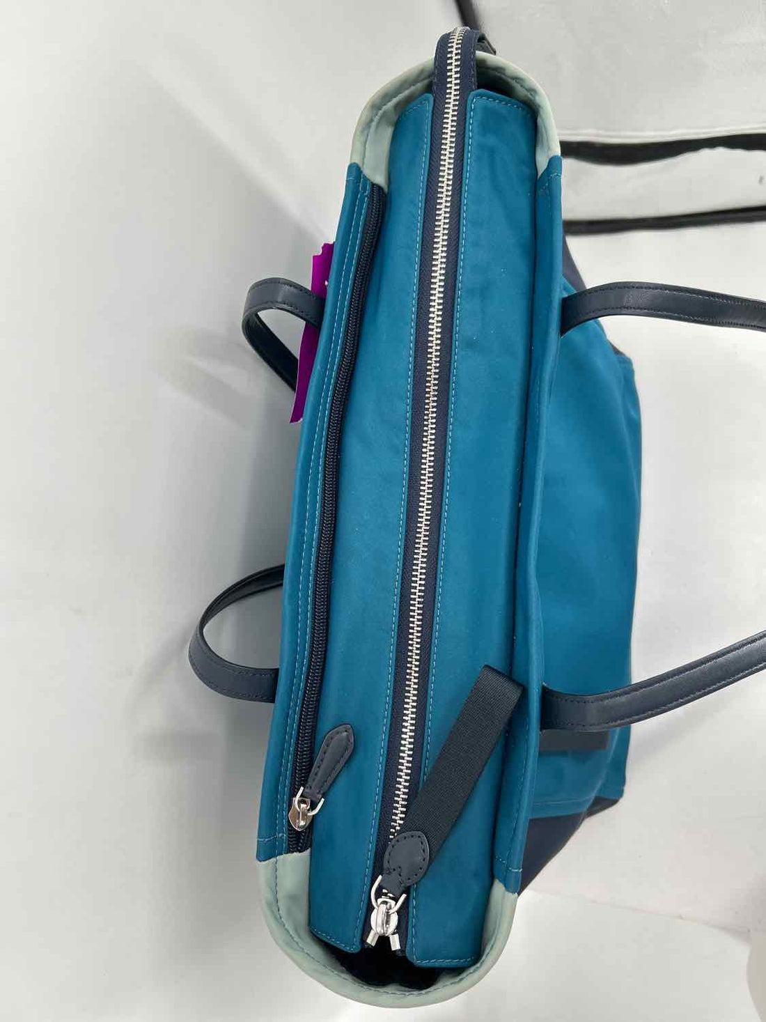 Kate Spade Teal Colorblock Nylon Tote