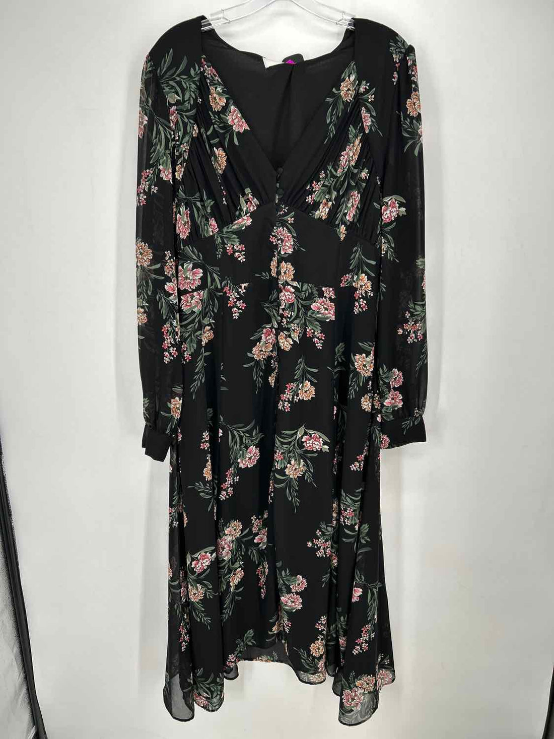 ASTR Size XL Black Floral NWT Dress