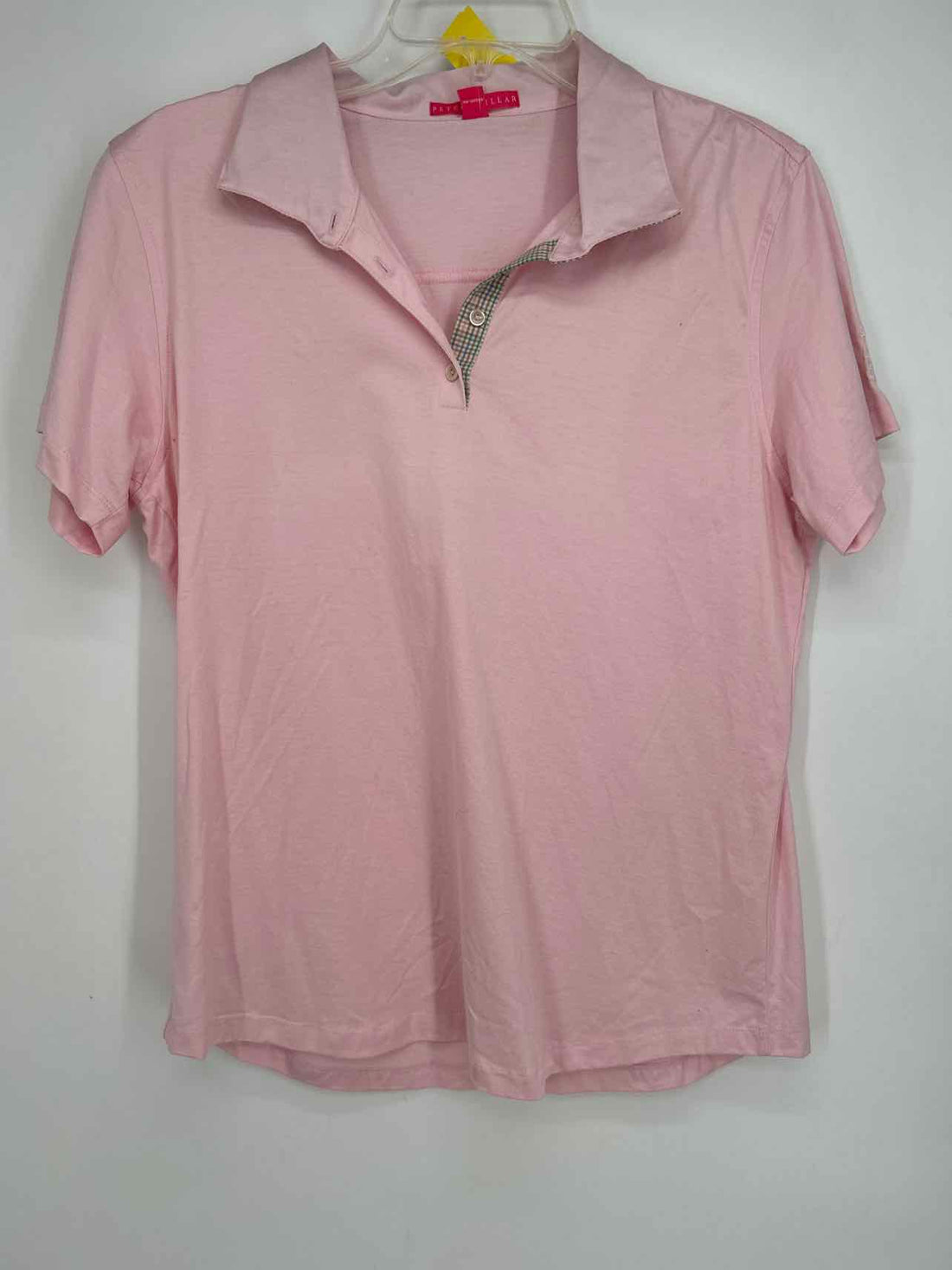 Peter Millar Size L Pink Cotton Short Sleeve Active Tops