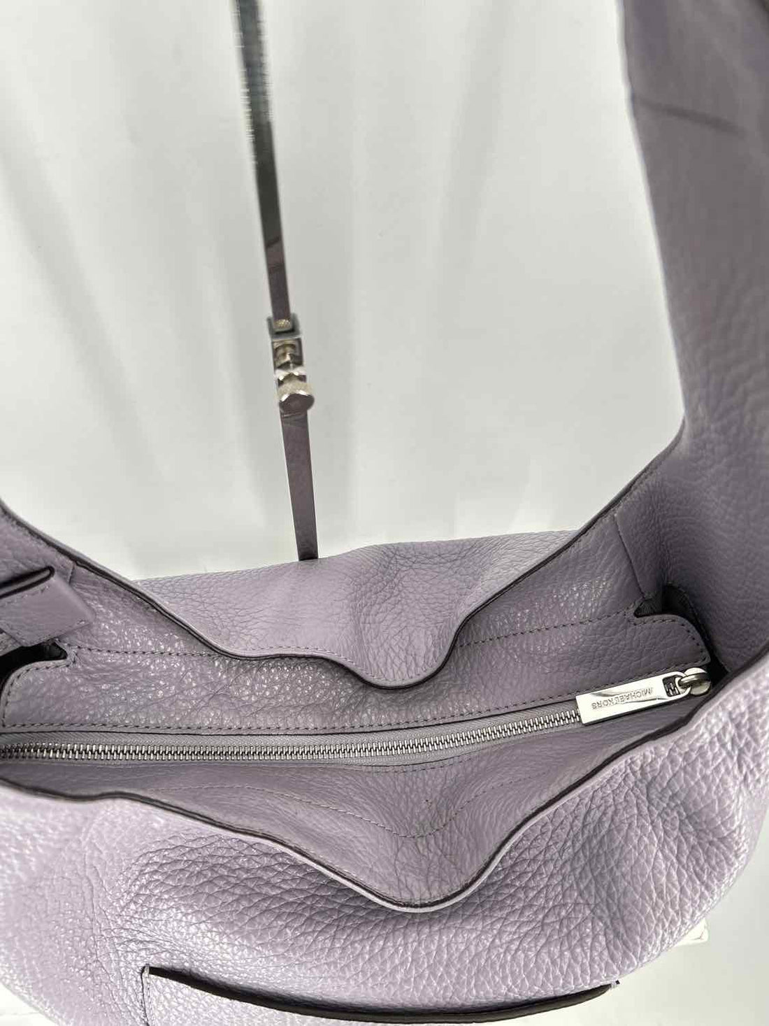Michael Kors Pale Purple Pebbled Leather Hobo