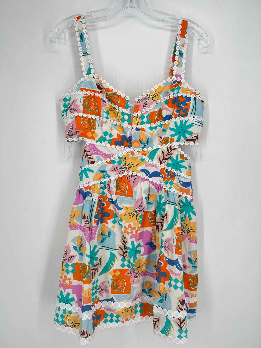 Impressions Size L Off White Print NWT Dress