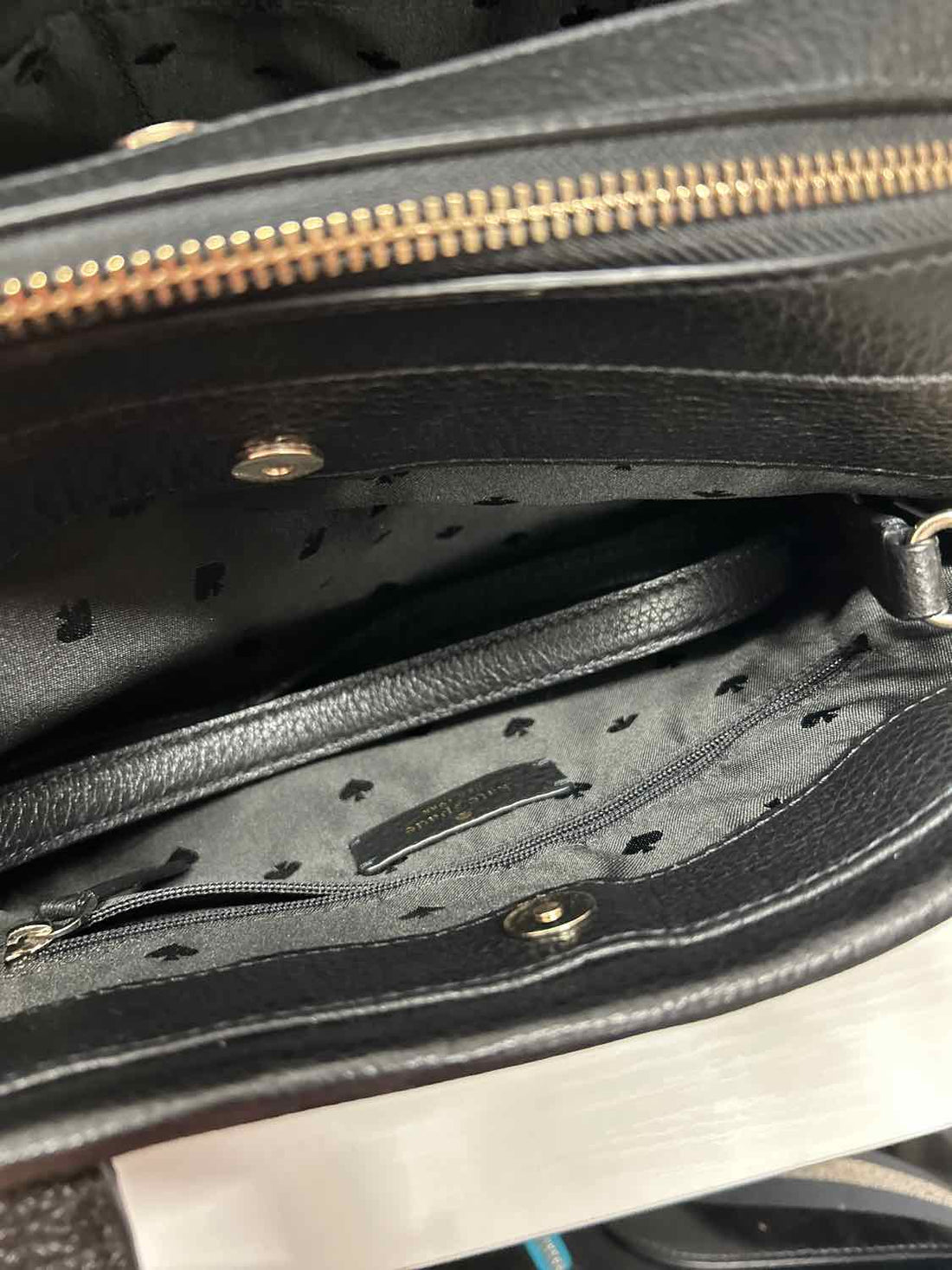 Kate Spade Black Pebbled Leather Pre Owned Satchel