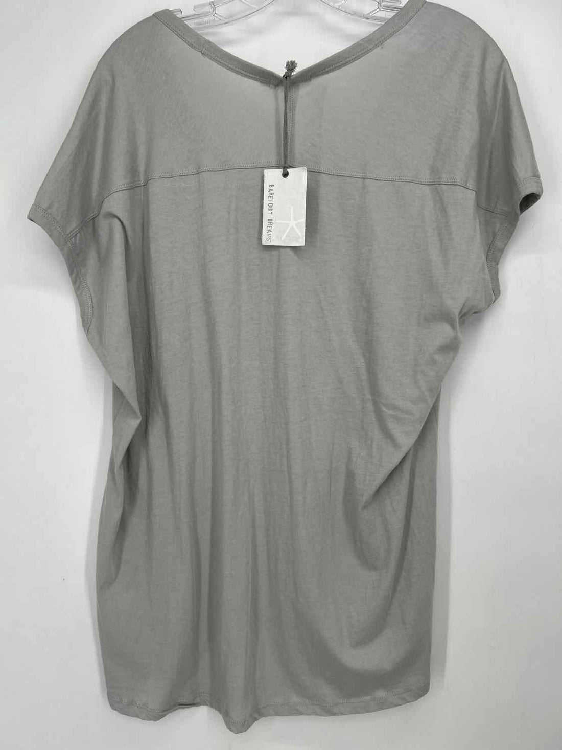 Barefoot Dreams Size XL Light Gray Short Sleeve